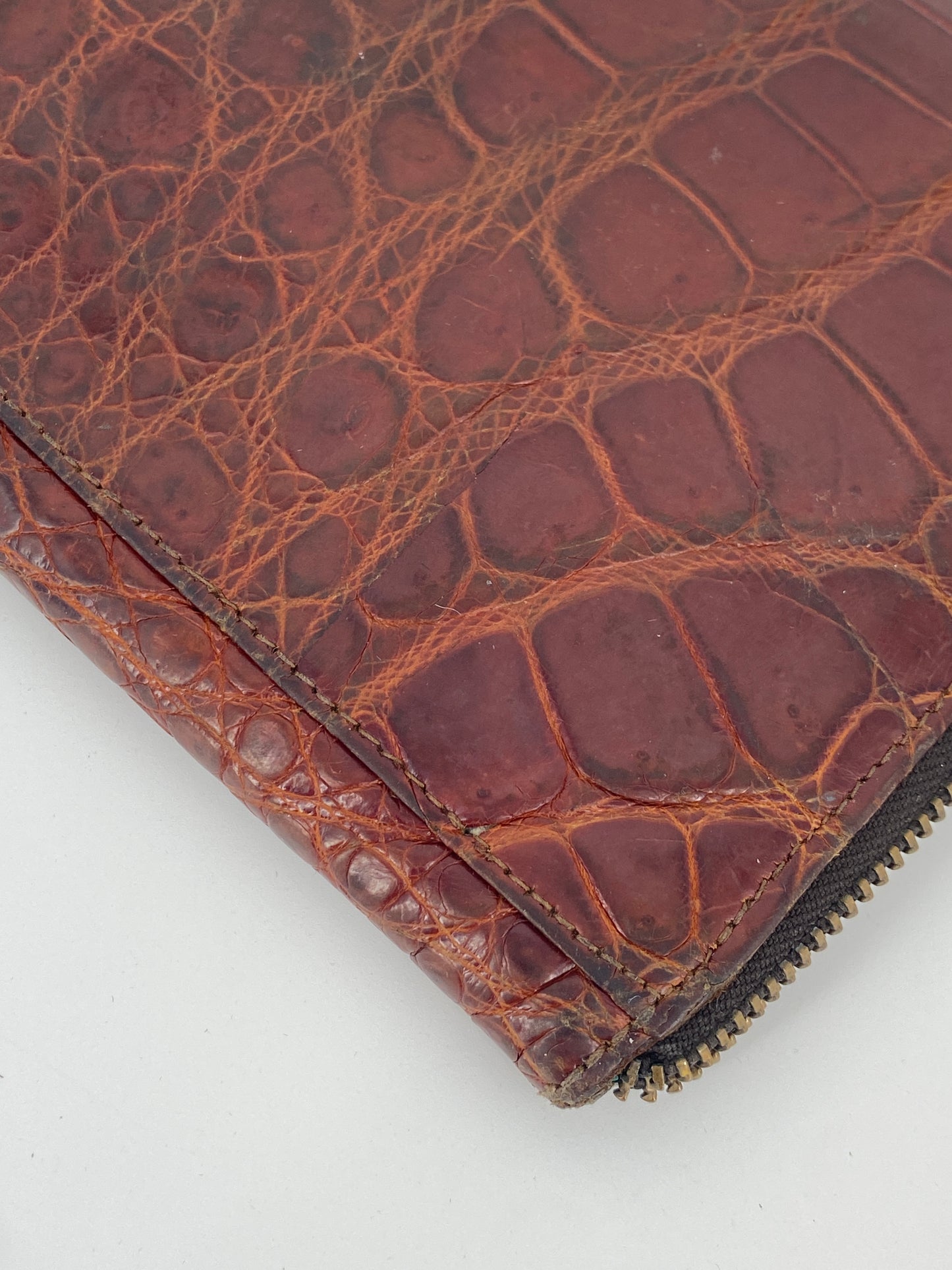 Vintage Brieftasche aus Krokodilleder von Jil Sander, 1990