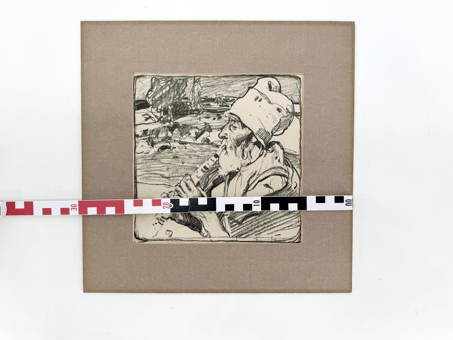 Frank Brangwyn - Ziegenhirte. Litografe
