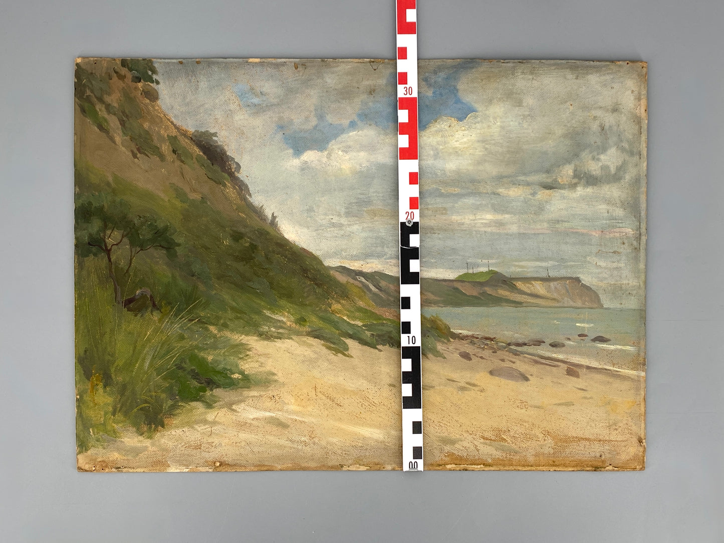 Ölgemälde um 1910, vermutlich von Hermann Verwiebe mit einem Aufkleber der Kunstanstalt R. Barnick, Berlin