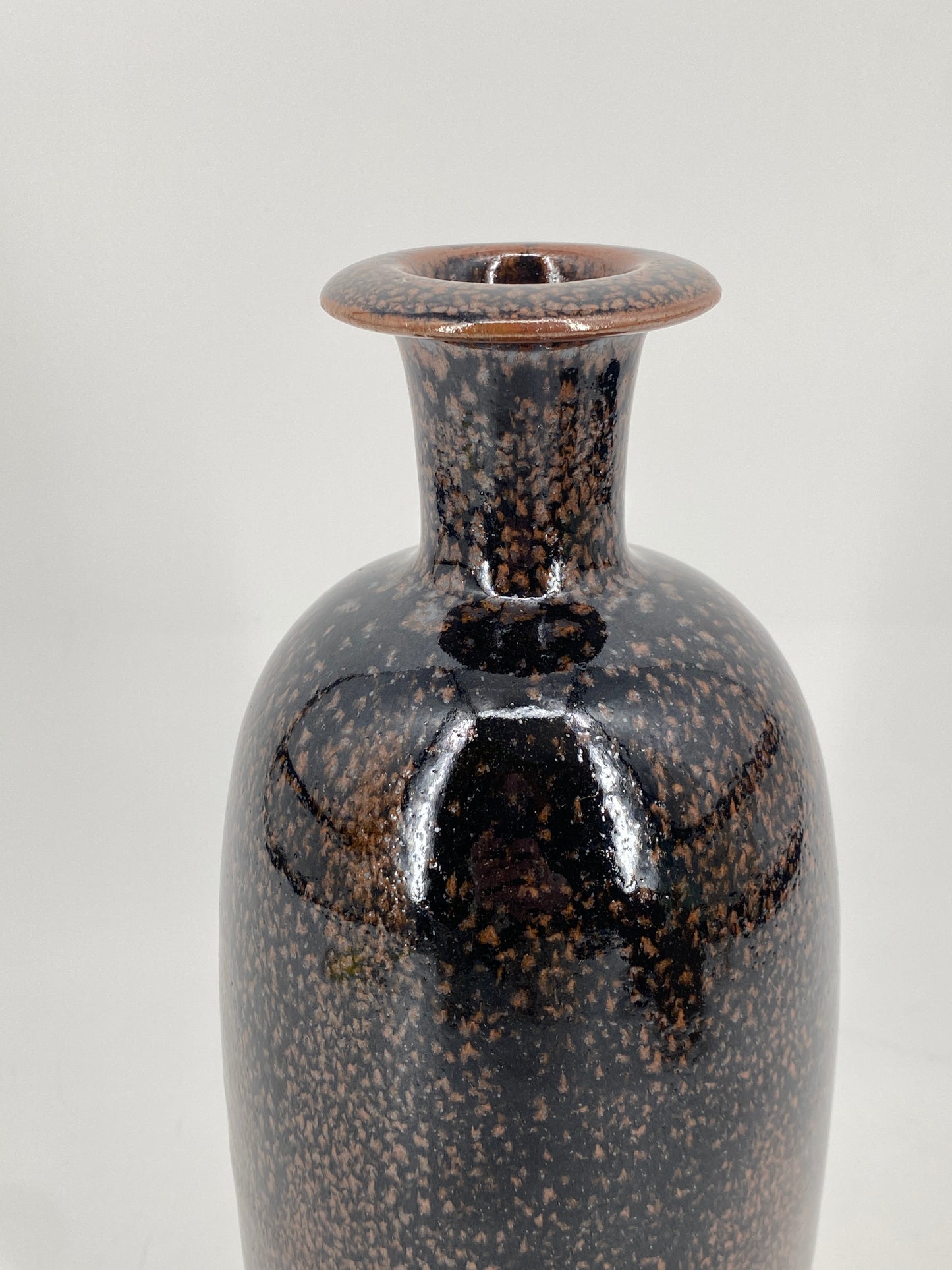 Studiokeramik Blumenvase von Horst Kerstan mit Aufkleber