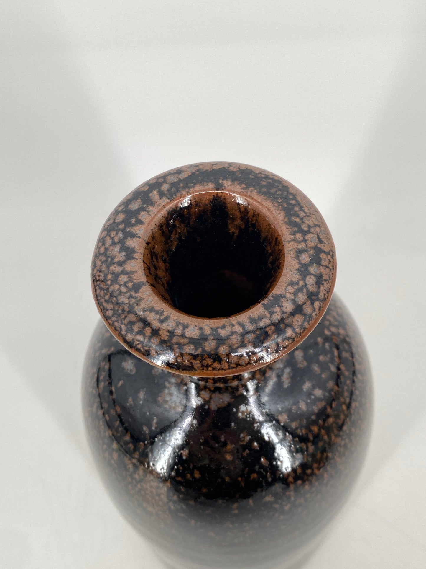Studiokeramik Blumenvase von Horst Kerstan mit Aufkleber