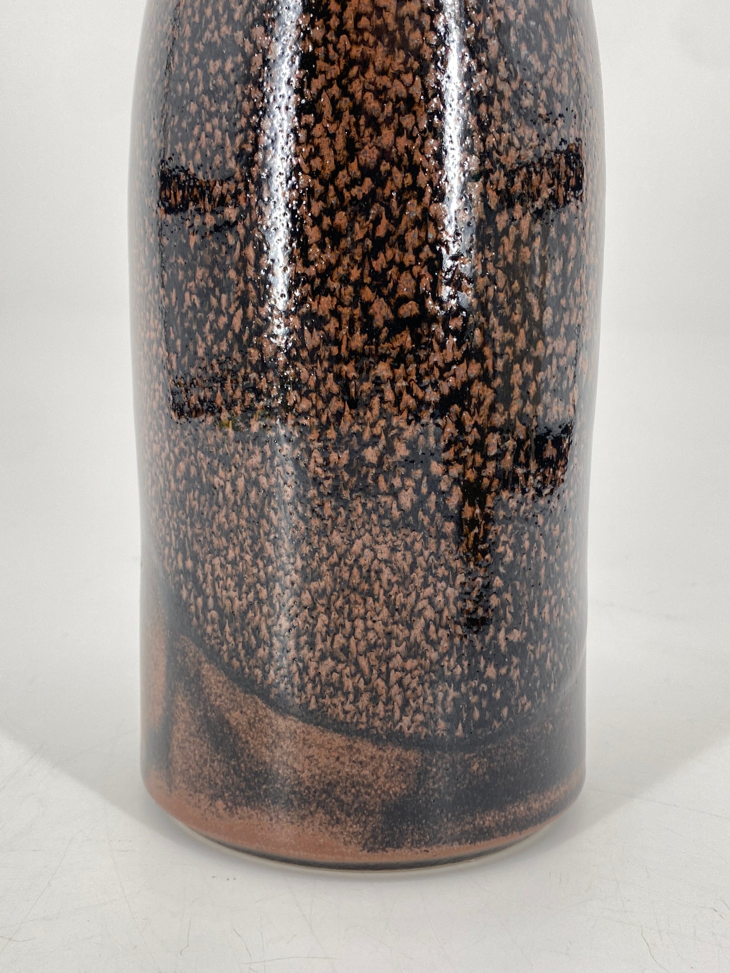 Studiokeramik Blumenvase von Horst Kerstan mit Aufkleber