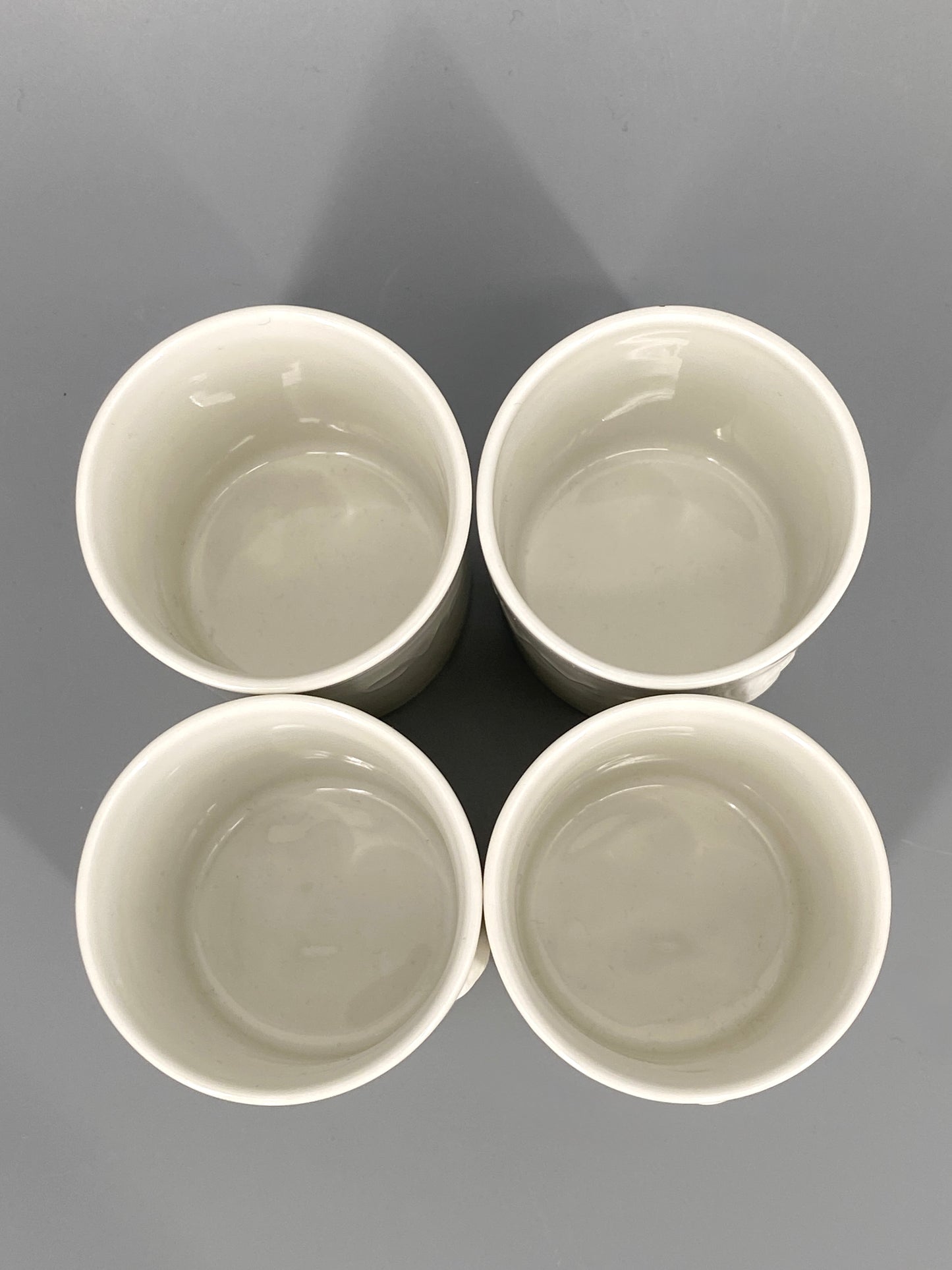 4x Porzellan Becher KPM, Deutschland, 1962–1992