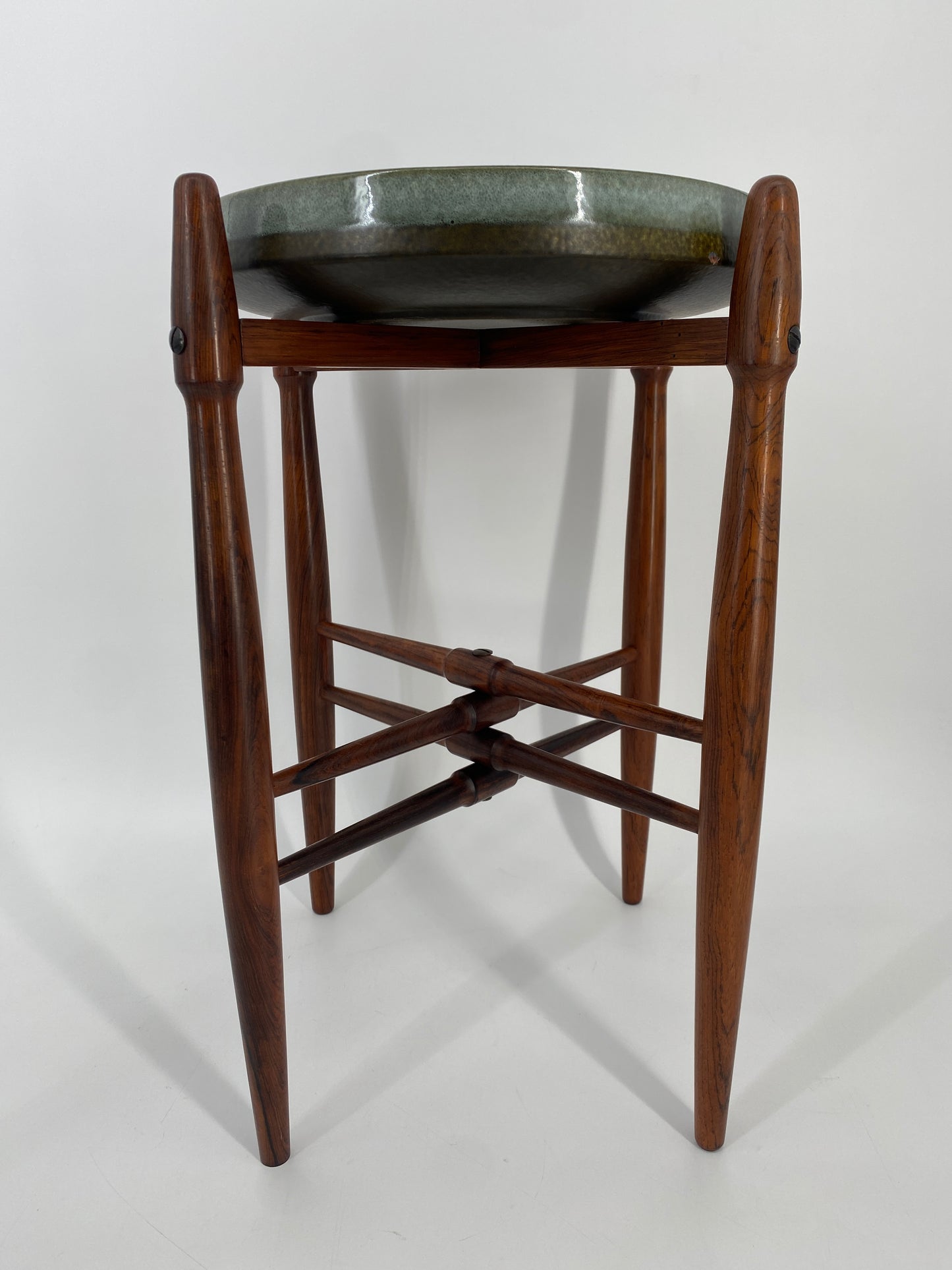 Beistelltisch aus Keramik und Palisander von Arne Basse für Knabstrup, 1960er Dänemark