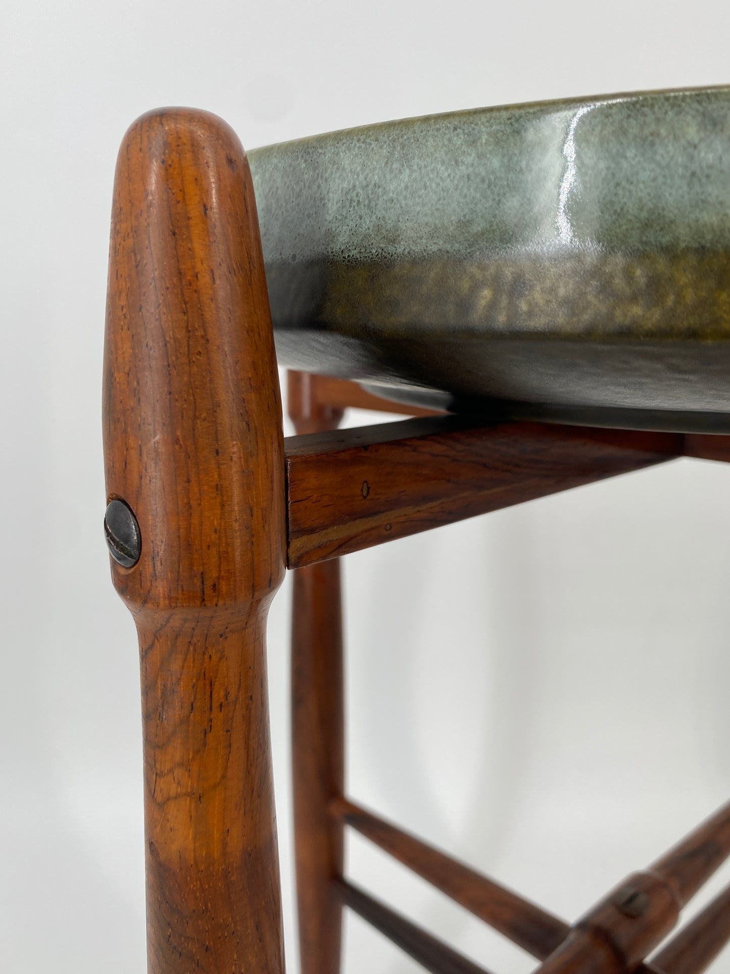 Beistelltisch aus Keramik und Palisander von Arne Basse für Knabstrup, 1960er Dänemark