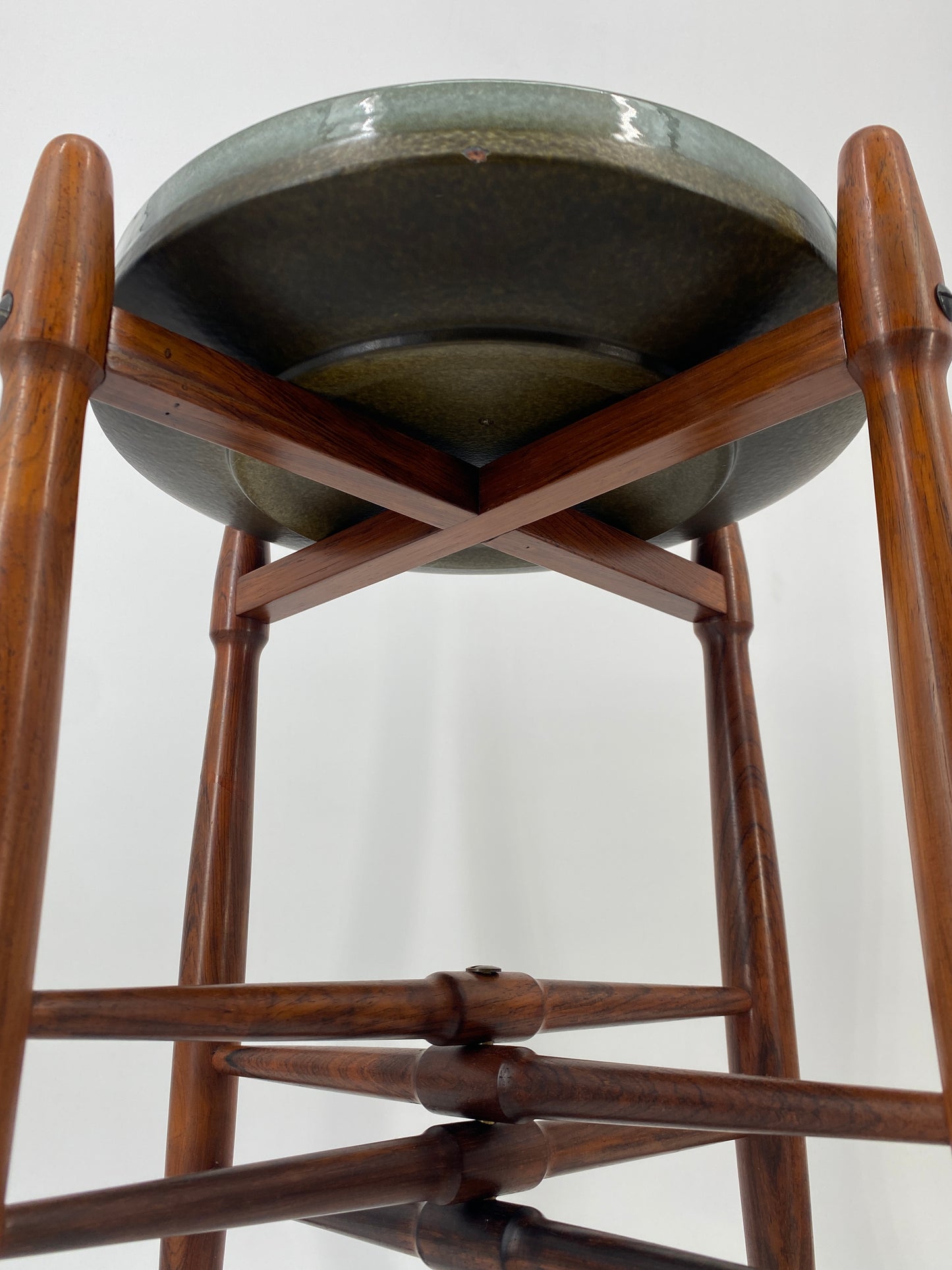 Beistelltisch aus Keramik und Palisander von Arne Basse für Knabstrup, 1960er Dänemark