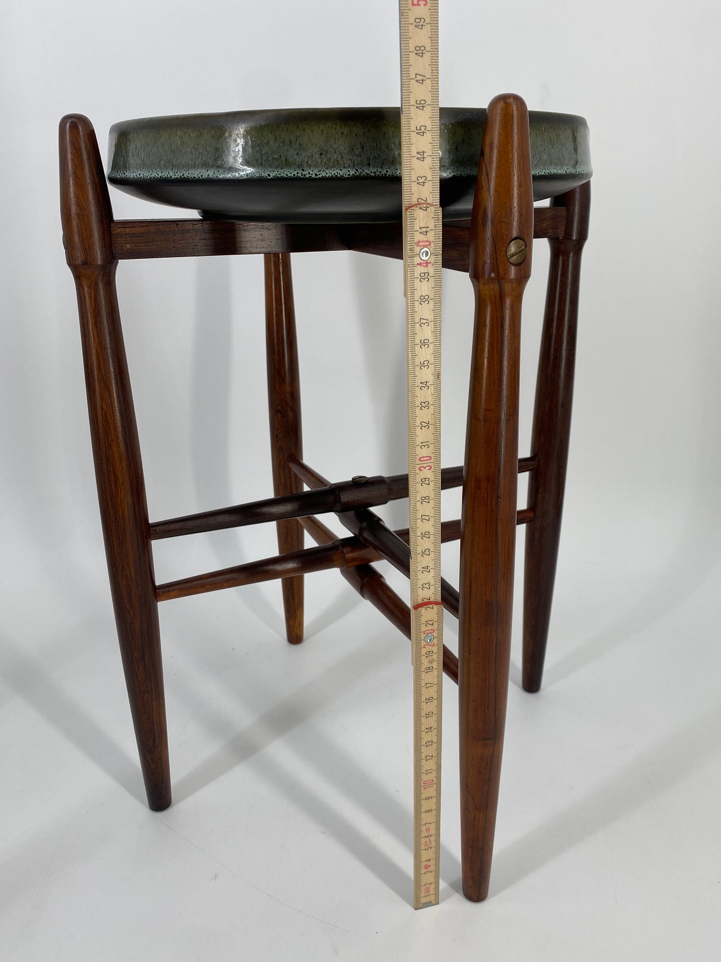 Beistelltisch aus Keramik und Palisander von Arne Basse für Knabstrup, 1960er Dänemark