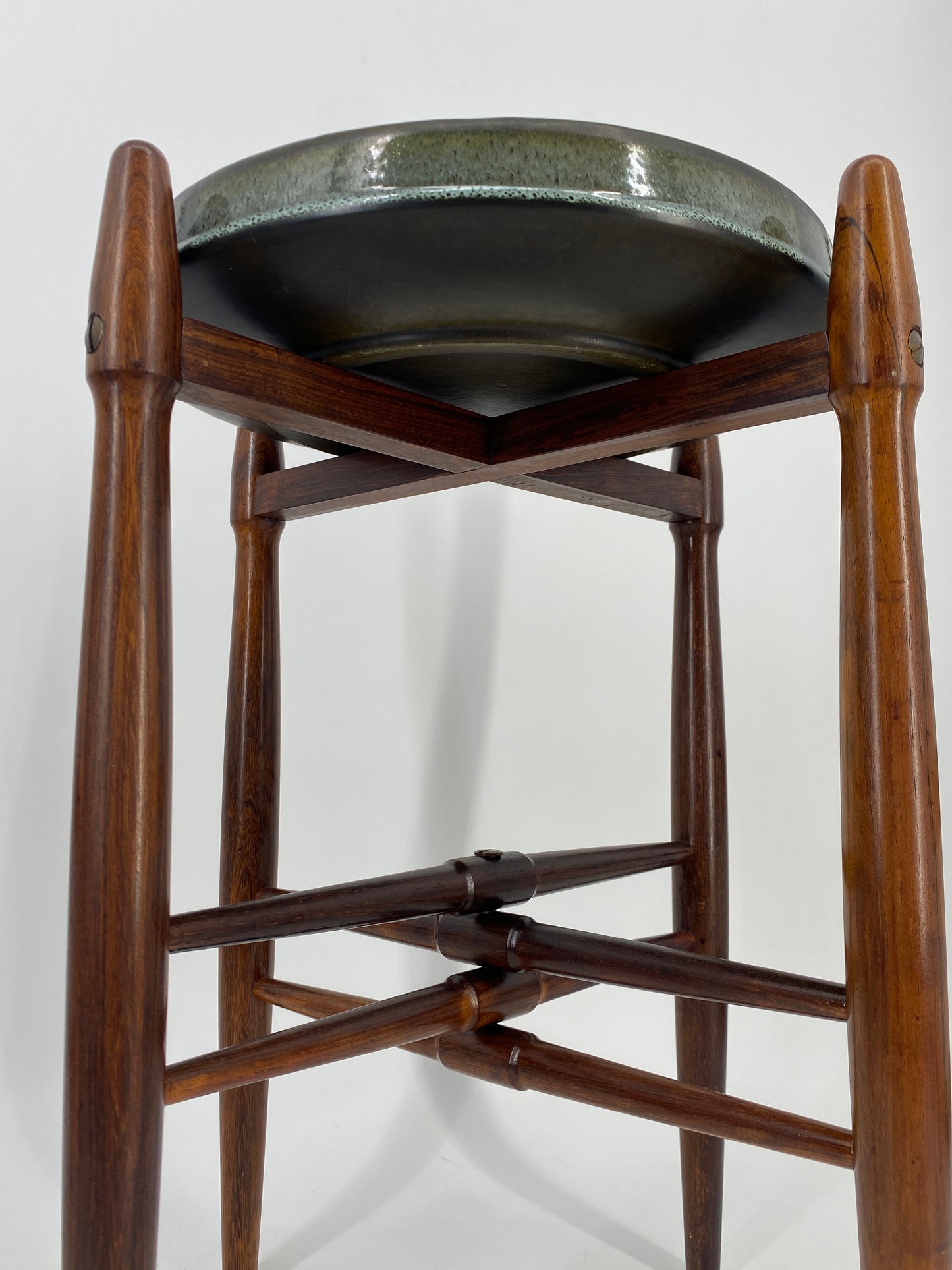 Beistelltisch aus Keramik und Palisander von Arne Basse für Knabstrup, 1960er Dänemark