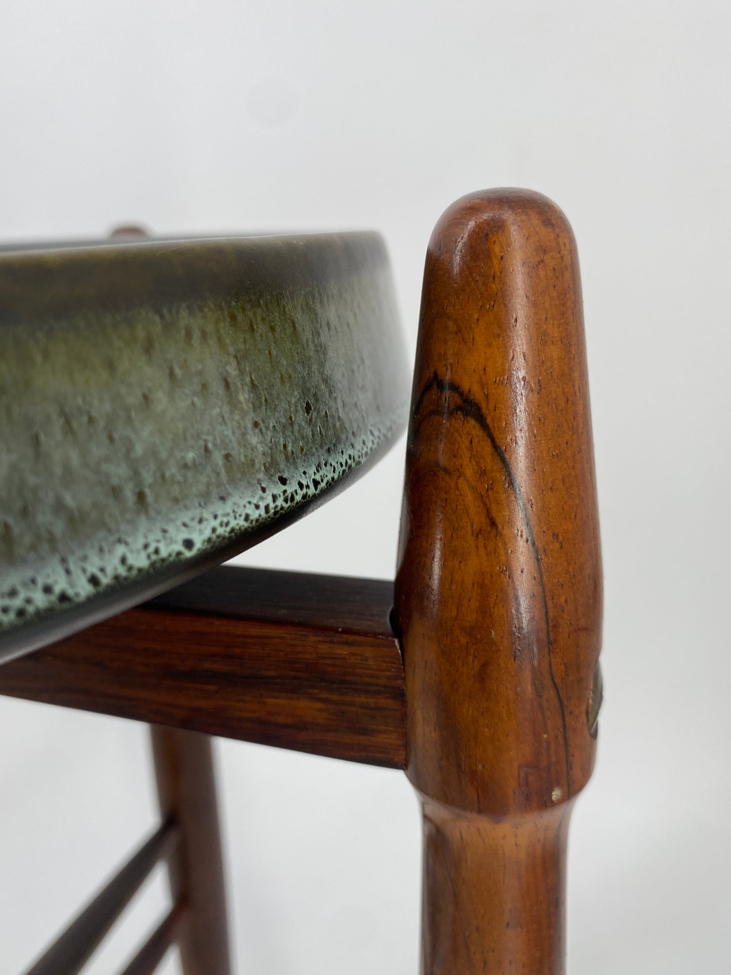 Beistelltisch aus Keramik und Palisander von Arne Basse für Knabstrup, 1960er Dänemark