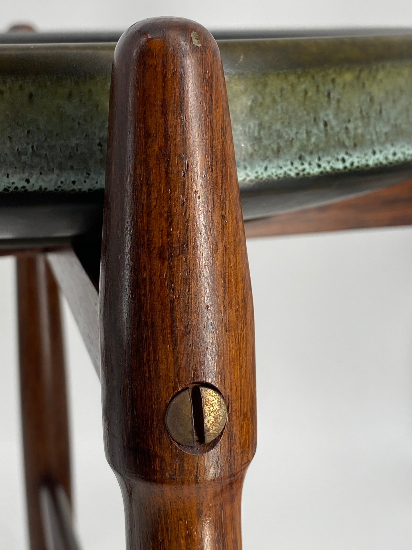 Beistelltisch aus Keramik und Palisander von Arne Basse für Knabstrup, 1960er Dänemark