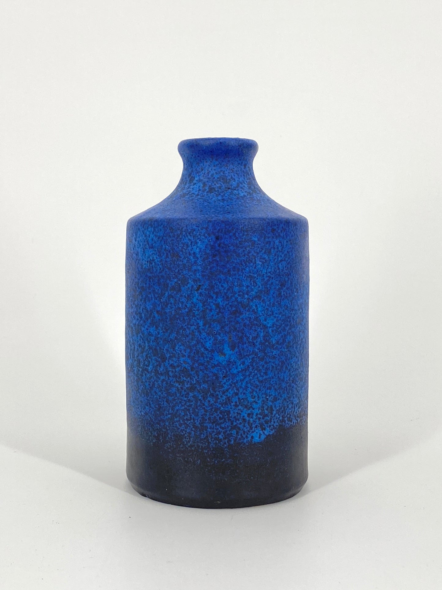 Kleine zylindrische Keramikvase von Ruscha aus West Deutschland