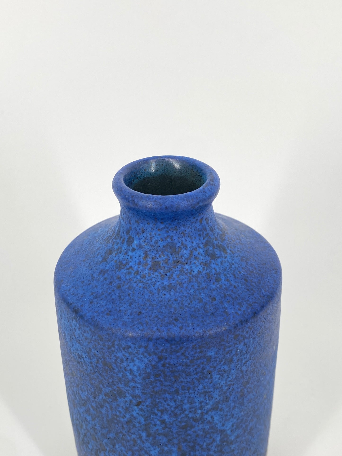 Kleine zylindrische Keramikvase von Ruscha aus West Deutschland