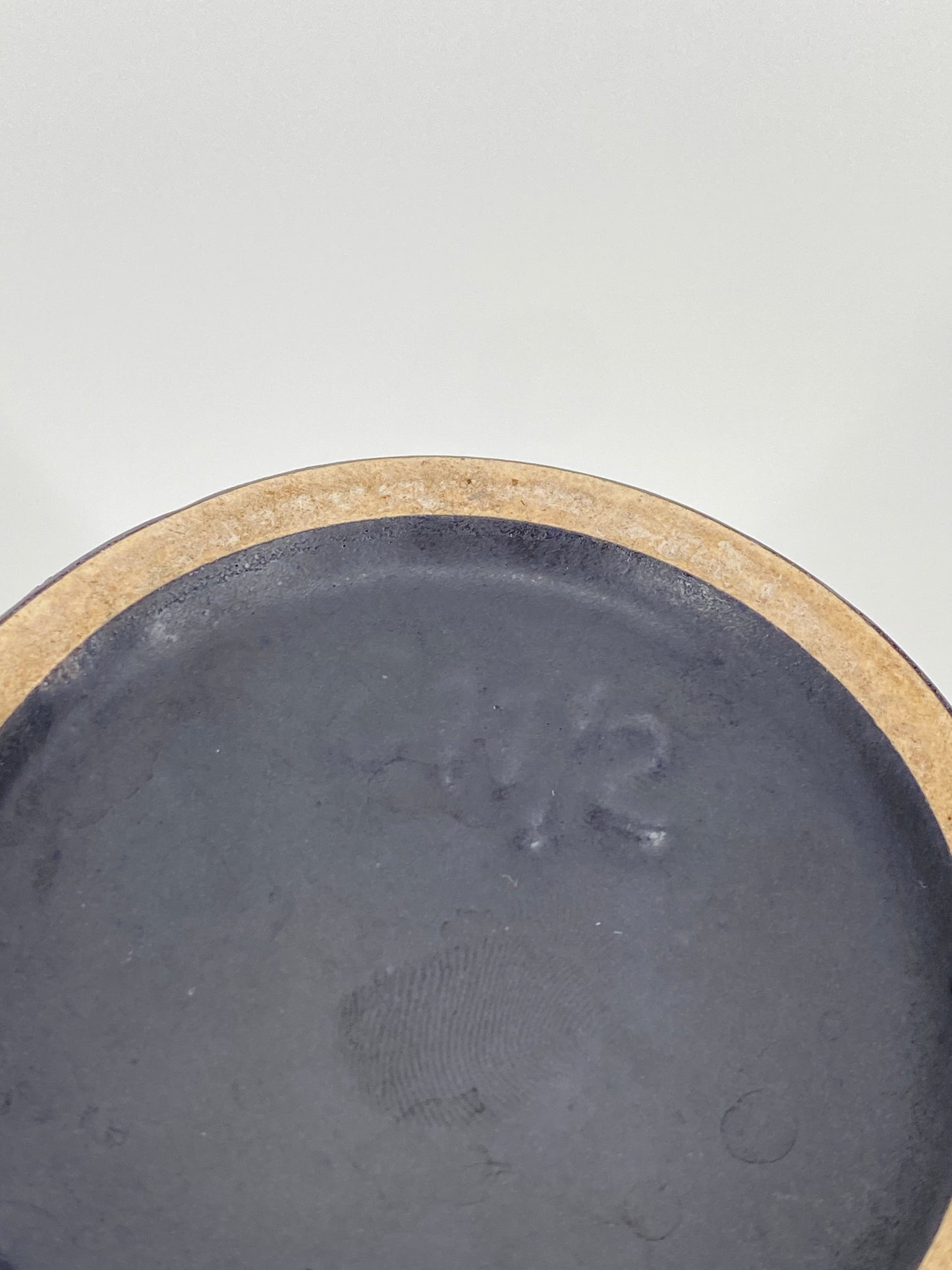 Kleine zylindrische Keramikvase von Ruscha aus West Deutschland