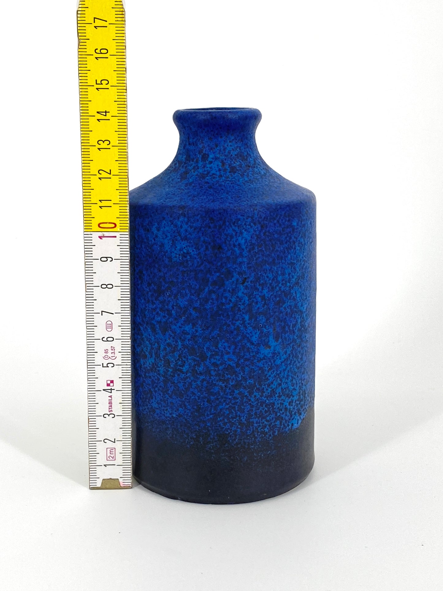 Kleine zylindrische Keramikvase von Ruscha aus West Deutschland