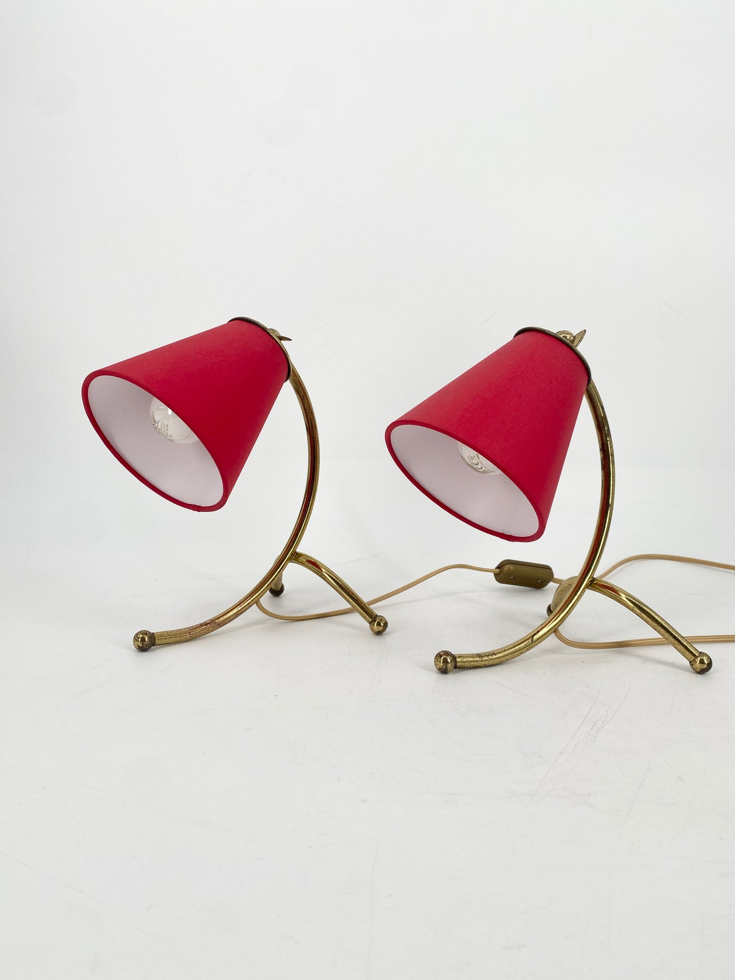 Paar Tischlampen, 50er Jahre