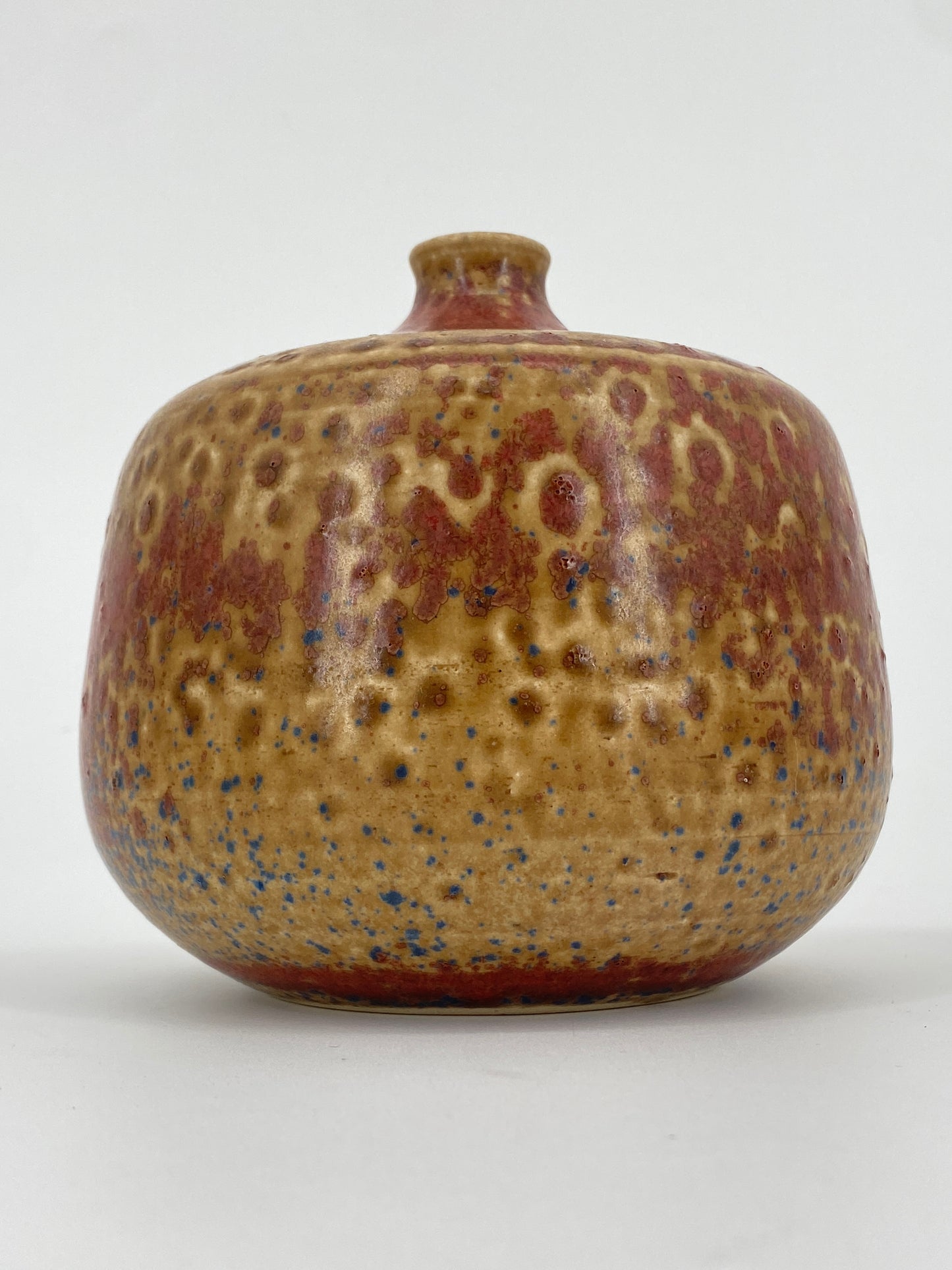 Keramikvase mit schmaler Öffnung, unbekannte Bodenmarke