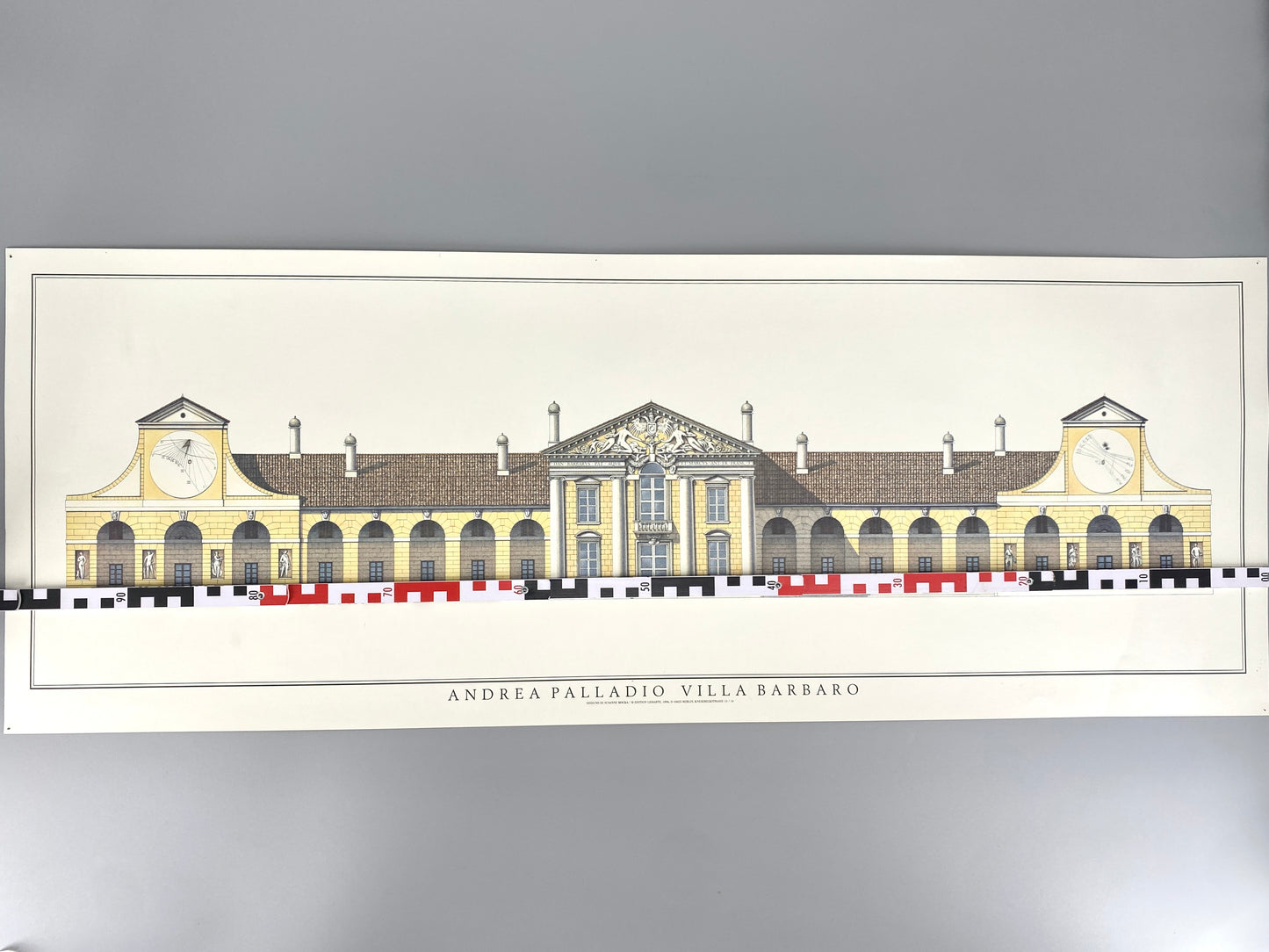 Villa Barbaro, Italien. Plakat aus dem Verlag Lidiarte