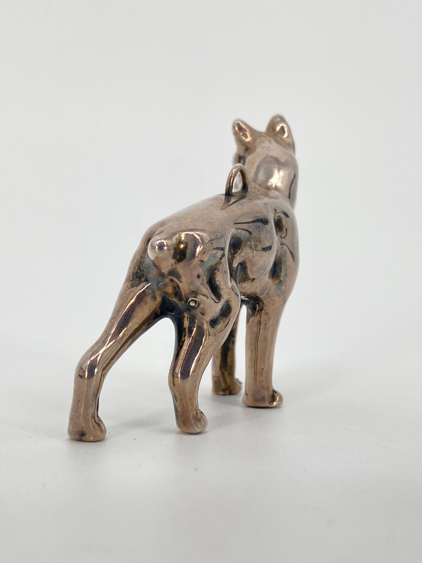 Anhänger in Form eines Boxers aus Sterling Silber, punziert