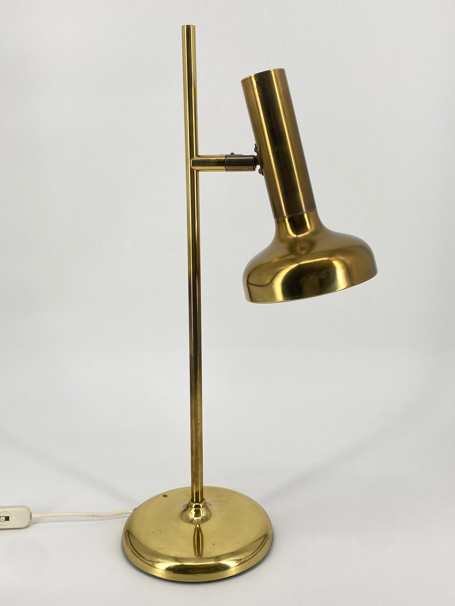 Tischlampe aus Messing von Sölken Leuchten im Mid Century Design, 1970er Deutschland