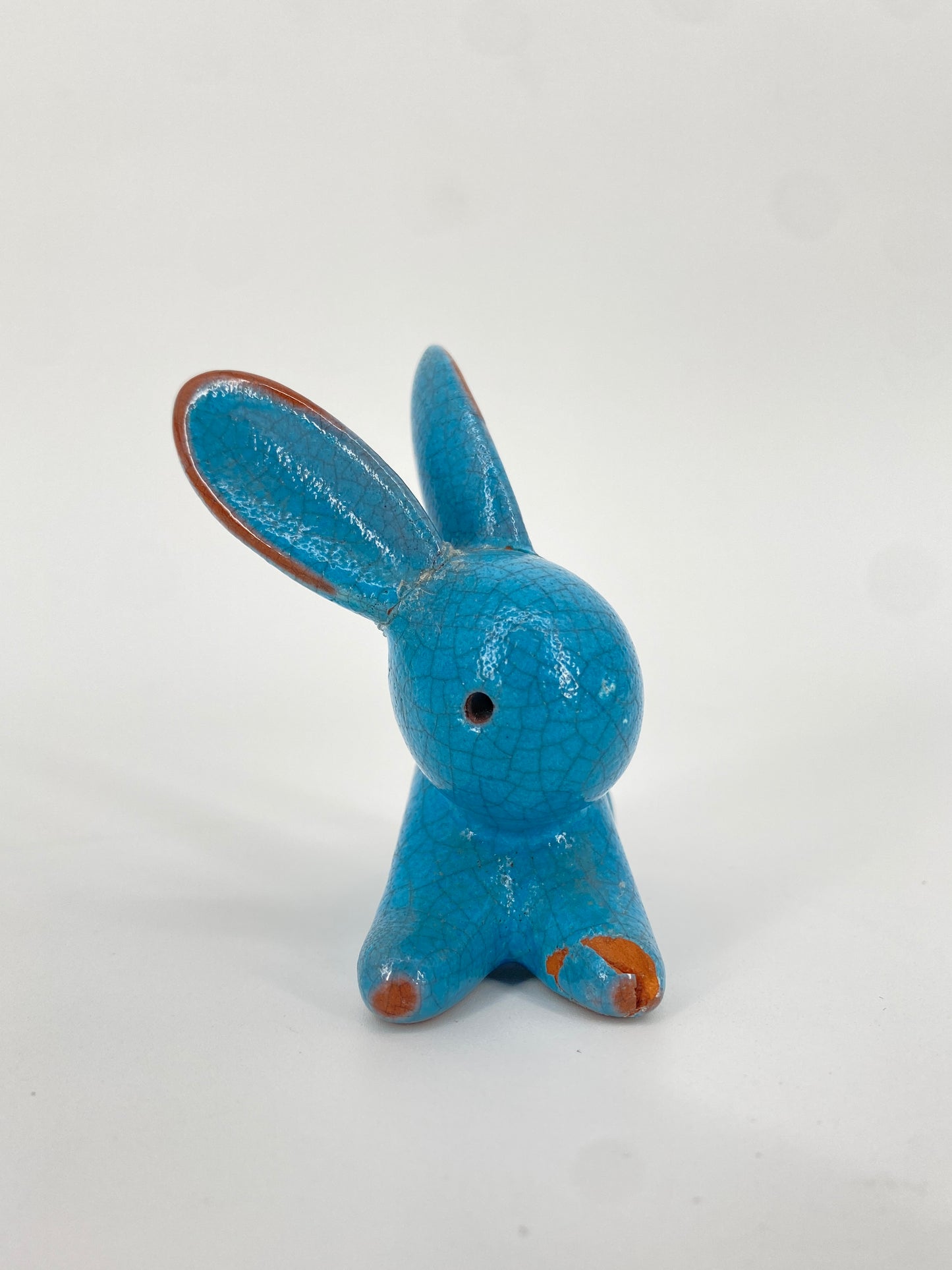 Zwei Tierfiguren von Walter Bosse aus Keramik, Karlsruher Majolika