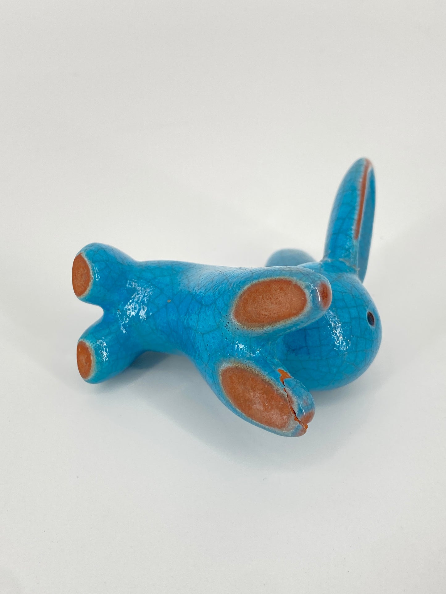 Zwei Tierfiguren von Walter Bosse aus Keramik, Karlsruher Majolika