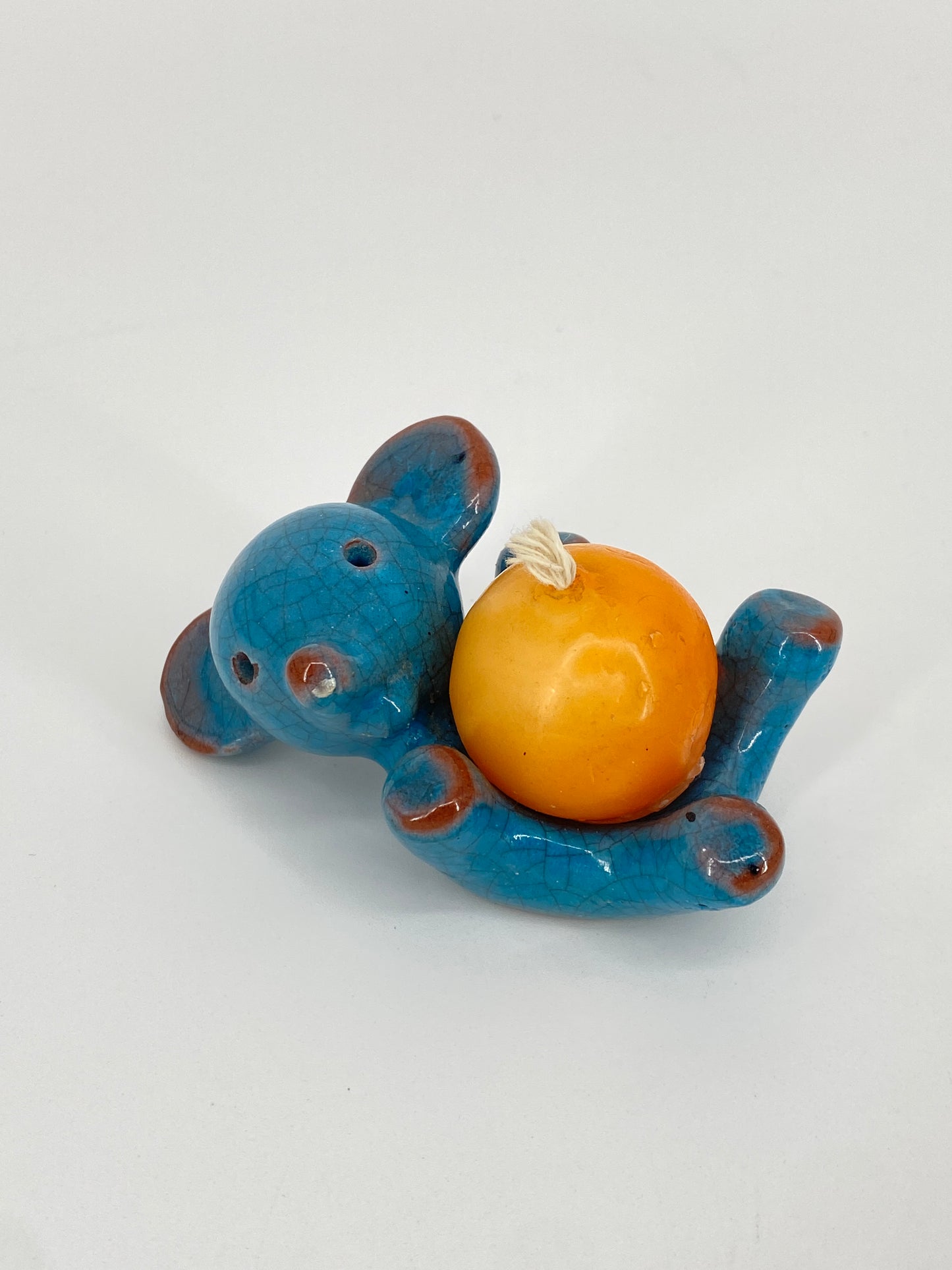 Zwei Tierfiguren von Walter Bosse aus Keramik, Karlsruher Majolika