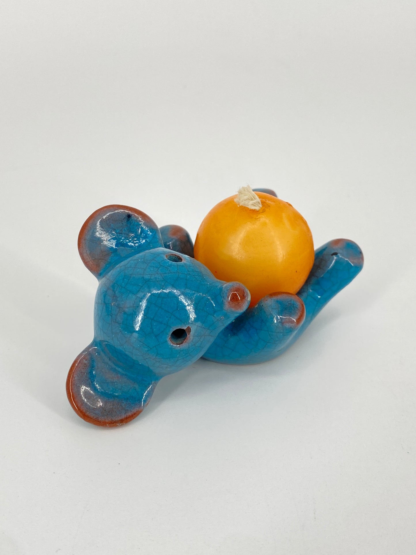 Zwei Tierfiguren von Walter Bosse aus Keramik, Karlsruher Majolika