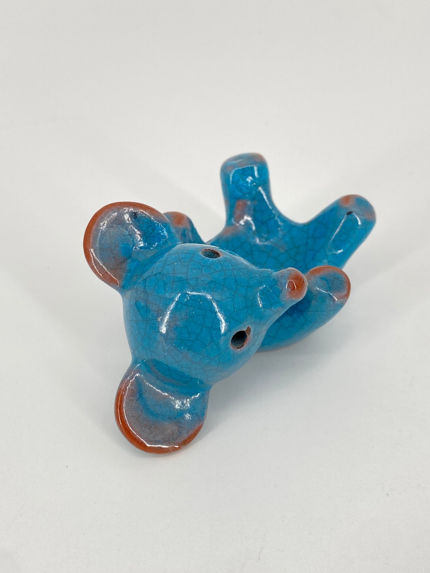 Zwei Tierfiguren von Walter Bosse aus Keramik, Karlsruher Majolika