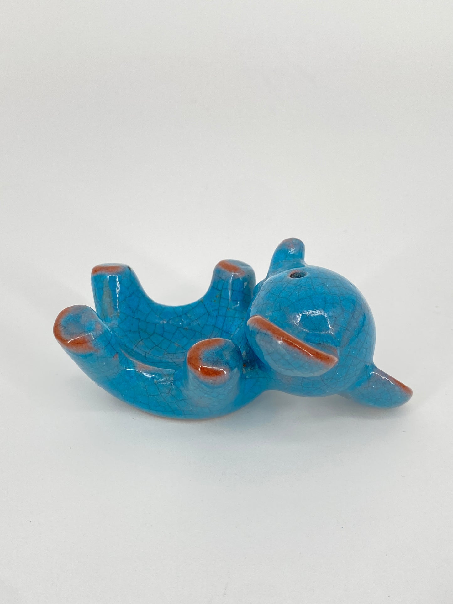 Zwei Tierfiguren von Walter Bosse aus Keramik, Karlsruher Majolika