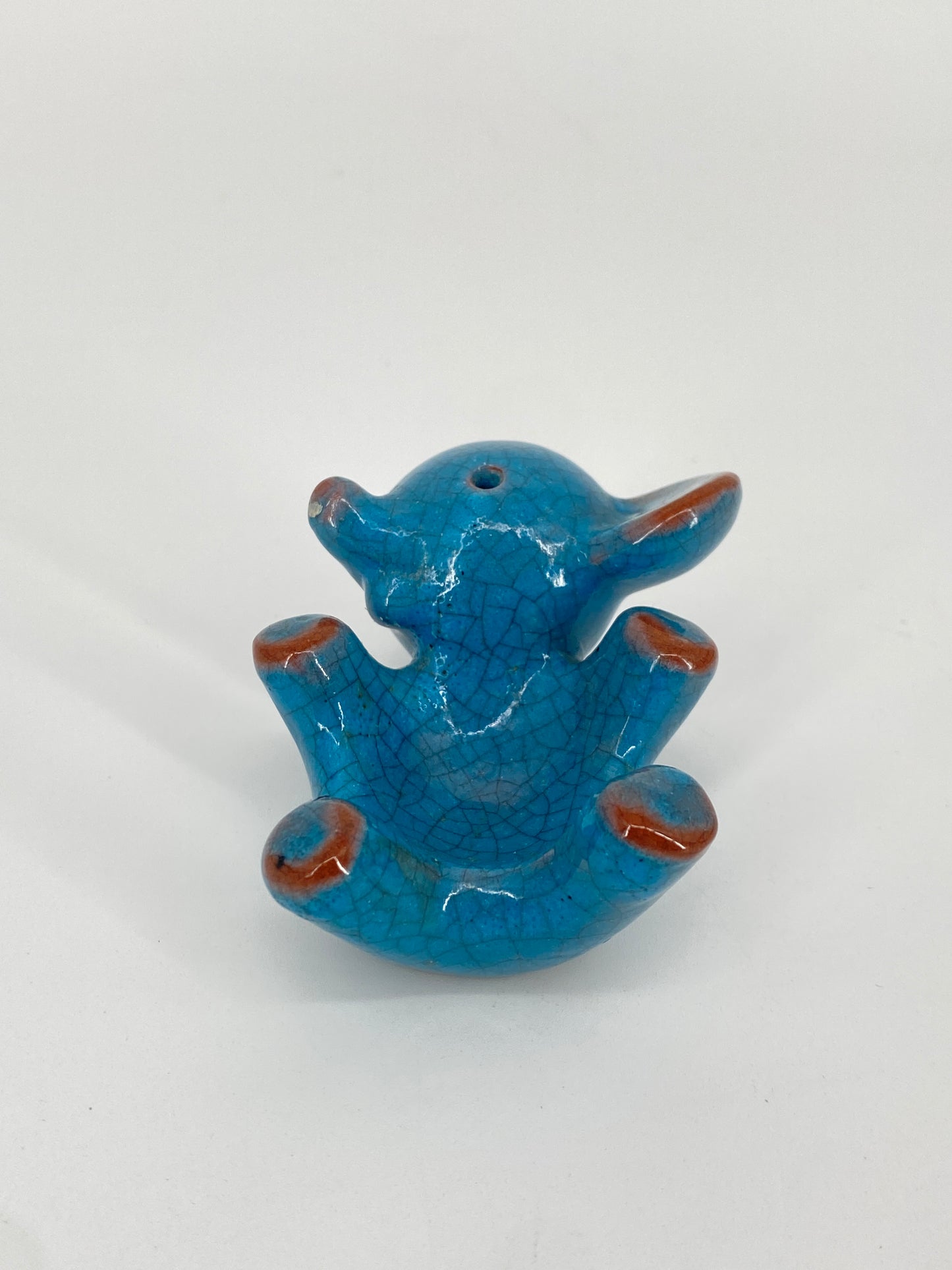 Zwei Tierfiguren von Walter Bosse aus Keramik, Karlsruher Majolika