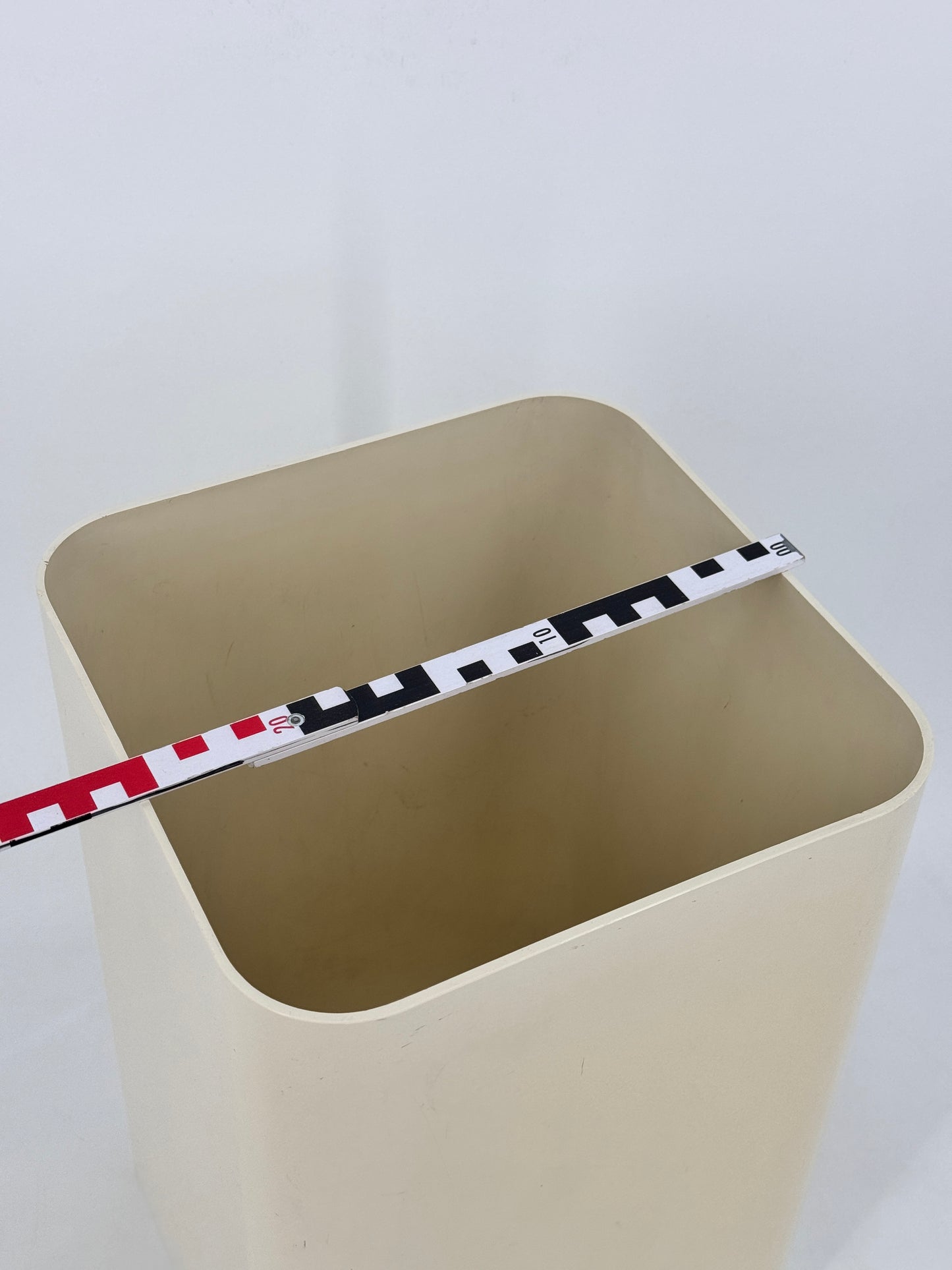 Kartell, Quadrato 4672, Papierkorb, weiß, 70er