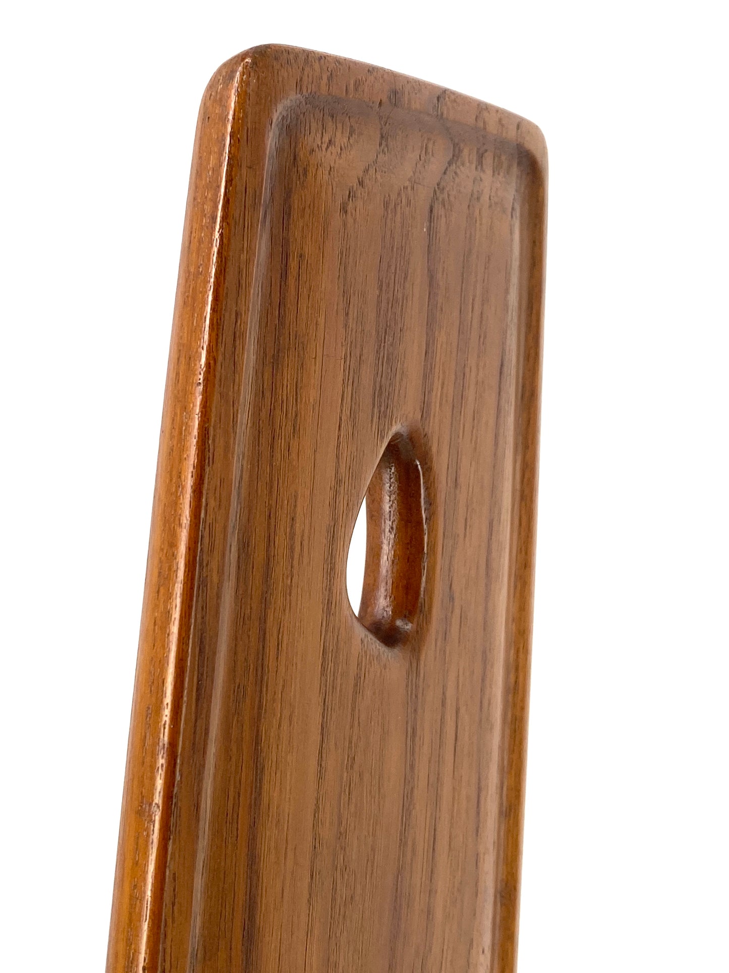 Serviertablett von Johannes Aasbjerg für Aasbjerg & Ortoft aus massivem Teakholz, Dänemark um 1955