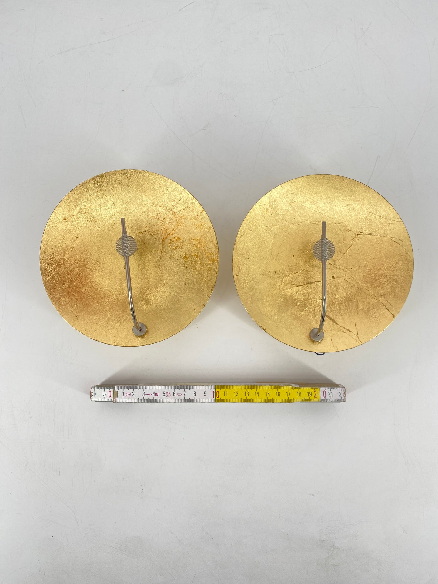 2x Wandlampe "Luna W" von Enzo Catellani für Catellani & Smith, Italien