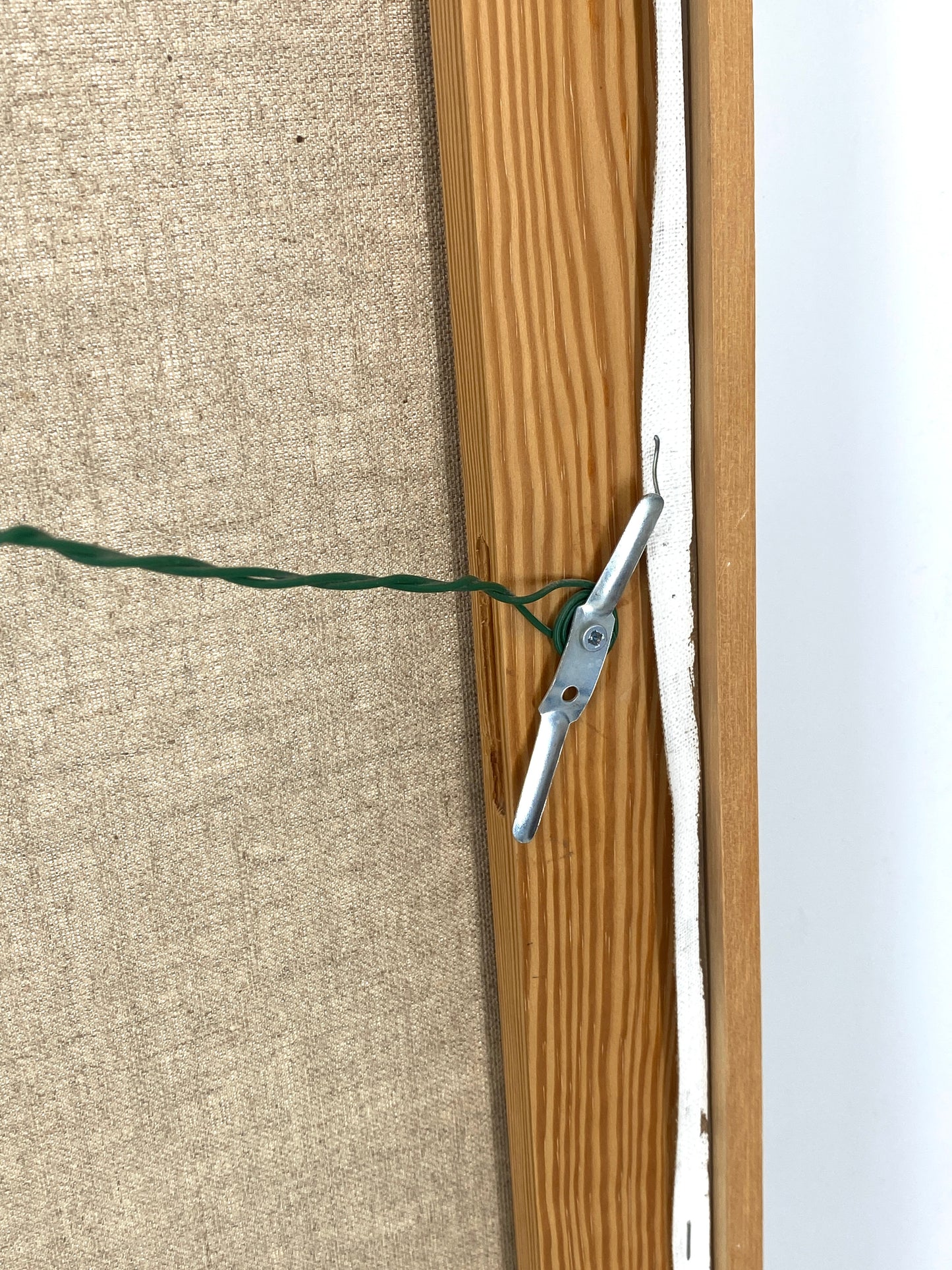 Abstraktes Acrylgemälde auf Leinwand, signiert von "AC" aus dem Jahr 1992 oder 1997