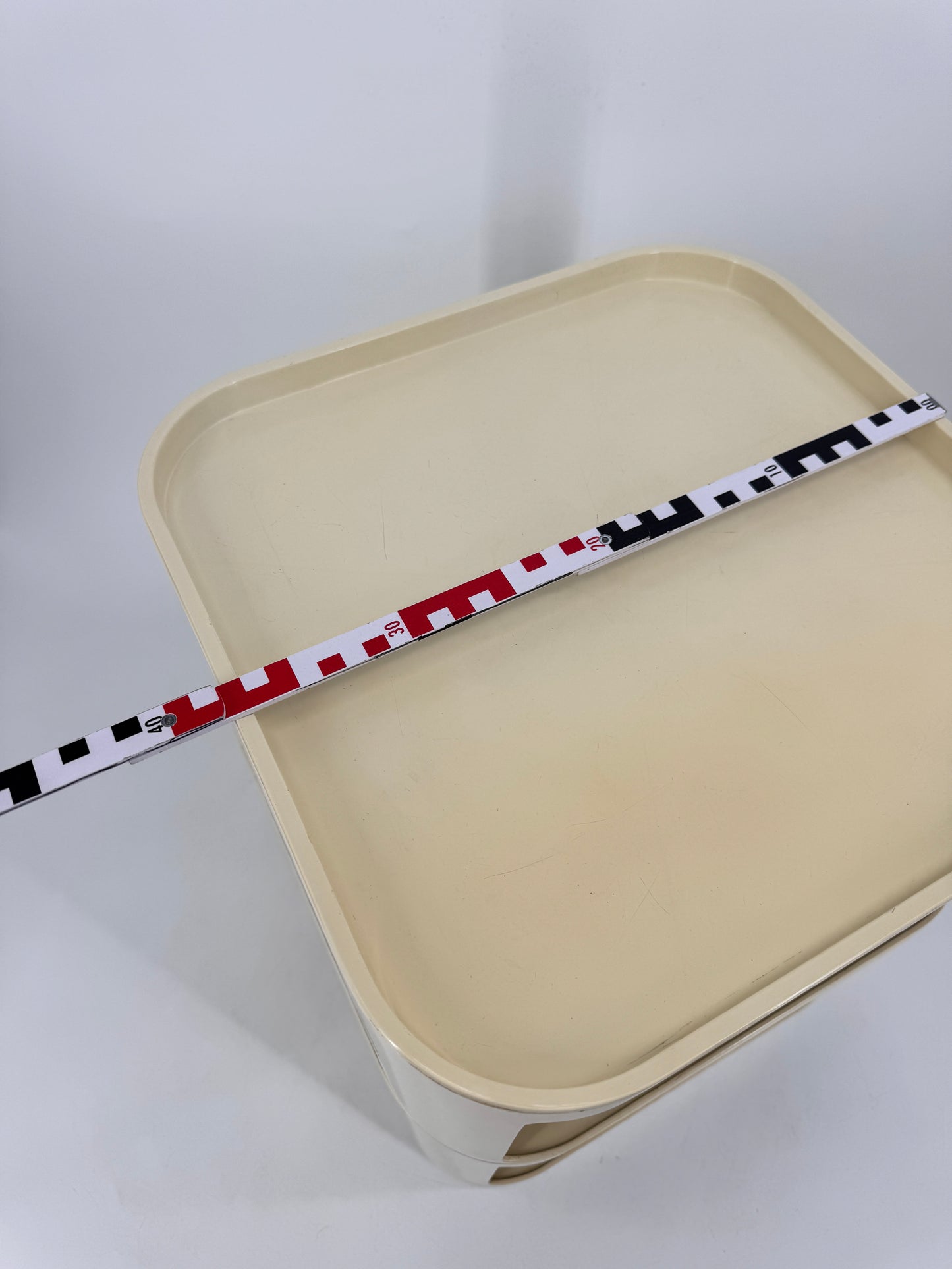 Kartell, Anna Castelli, Container, weiß, 60er, Italien