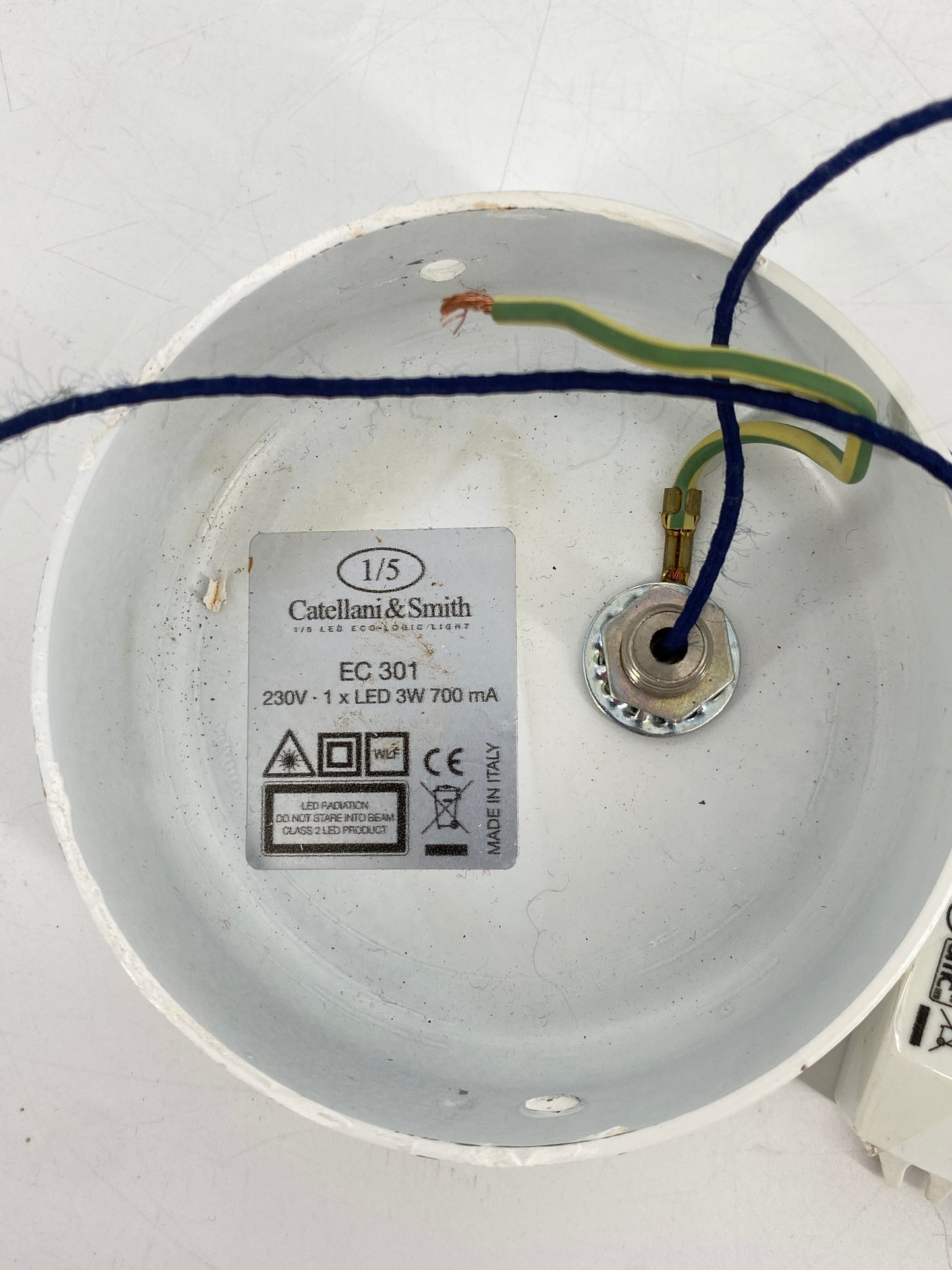 Deckenlampe "EC 301" von Enzo Catellani für Catellani & Smith, Italien