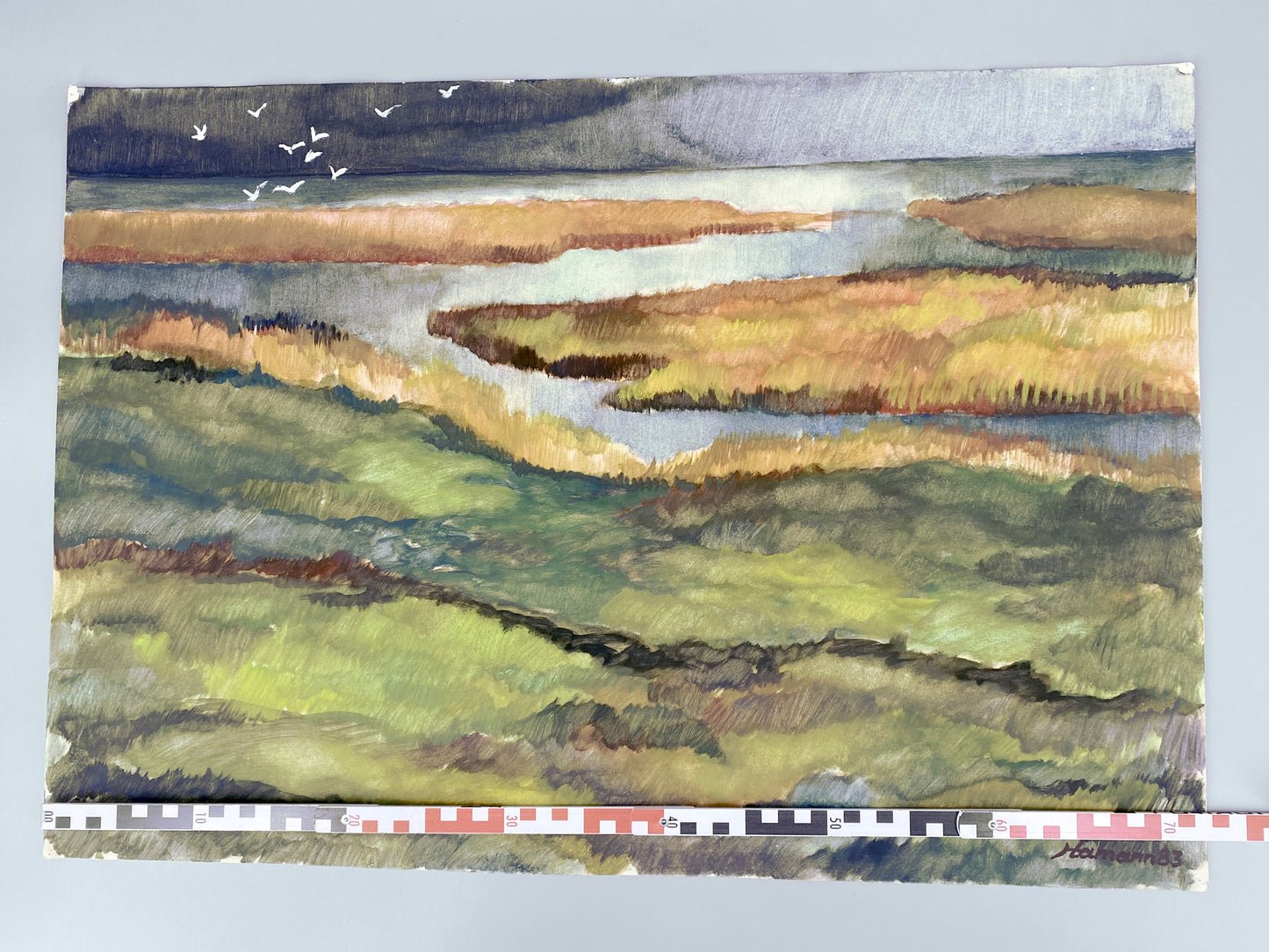 Jochen Hamann - Herbst am Bodden. Aquarell