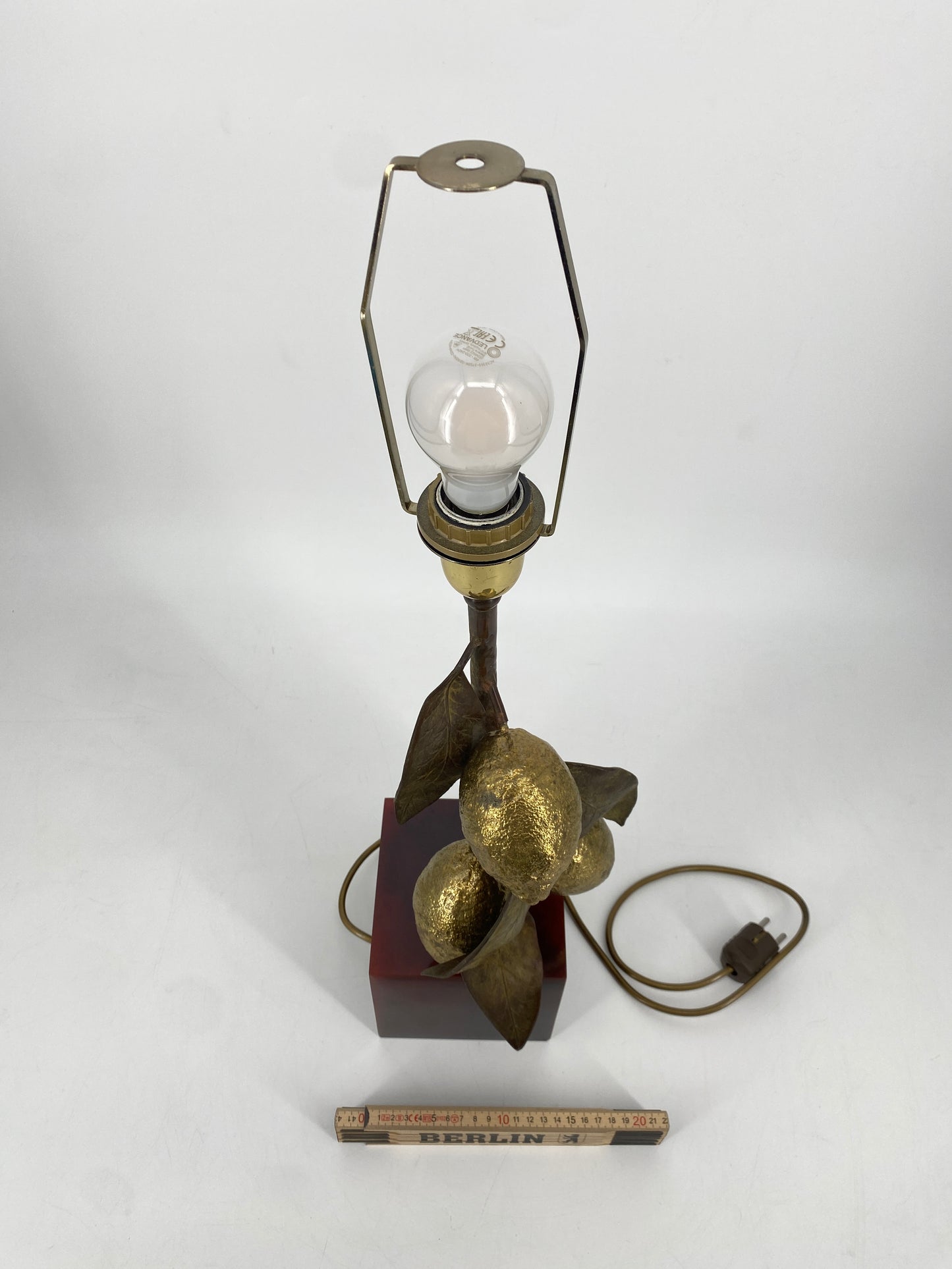 Tischlampe "Zitronen" von Maison Charles, Frankreich, 1970er
