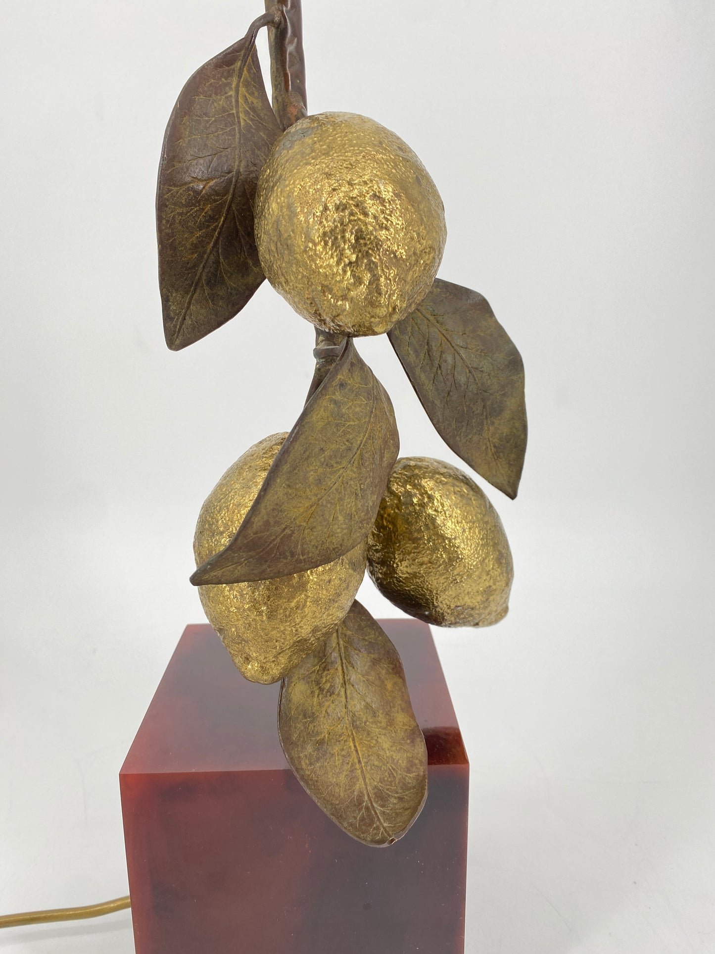 Tischlampe "Zitronen" von Maison Charles, Frankreich, 1970er