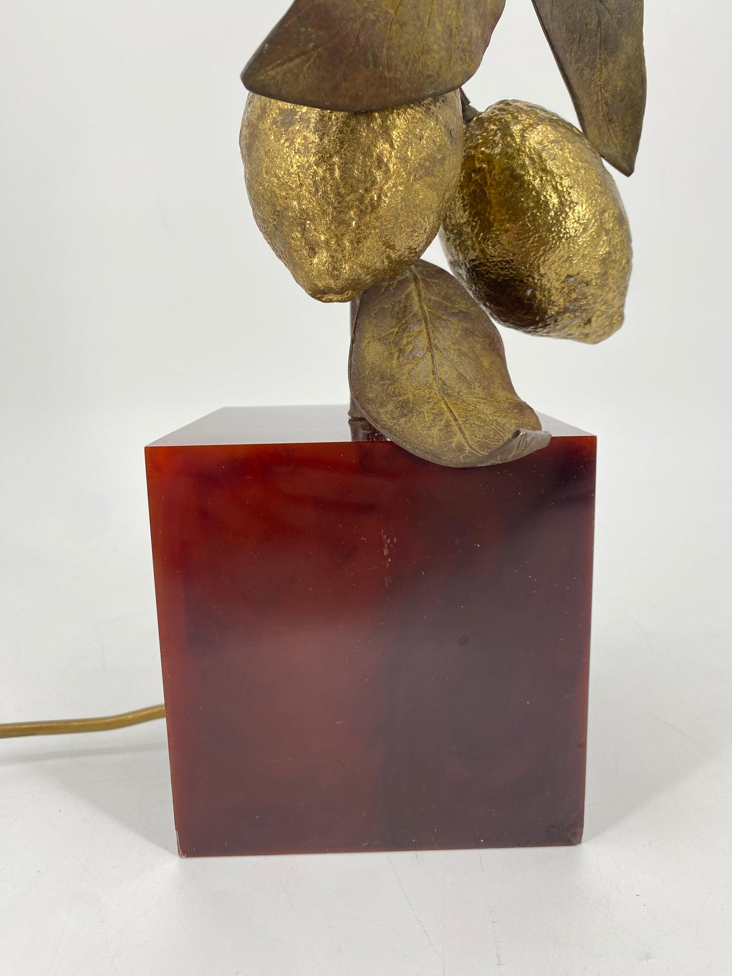 Tischlampe "Zitronen" von Maison Charles, Frankreich, 1970er