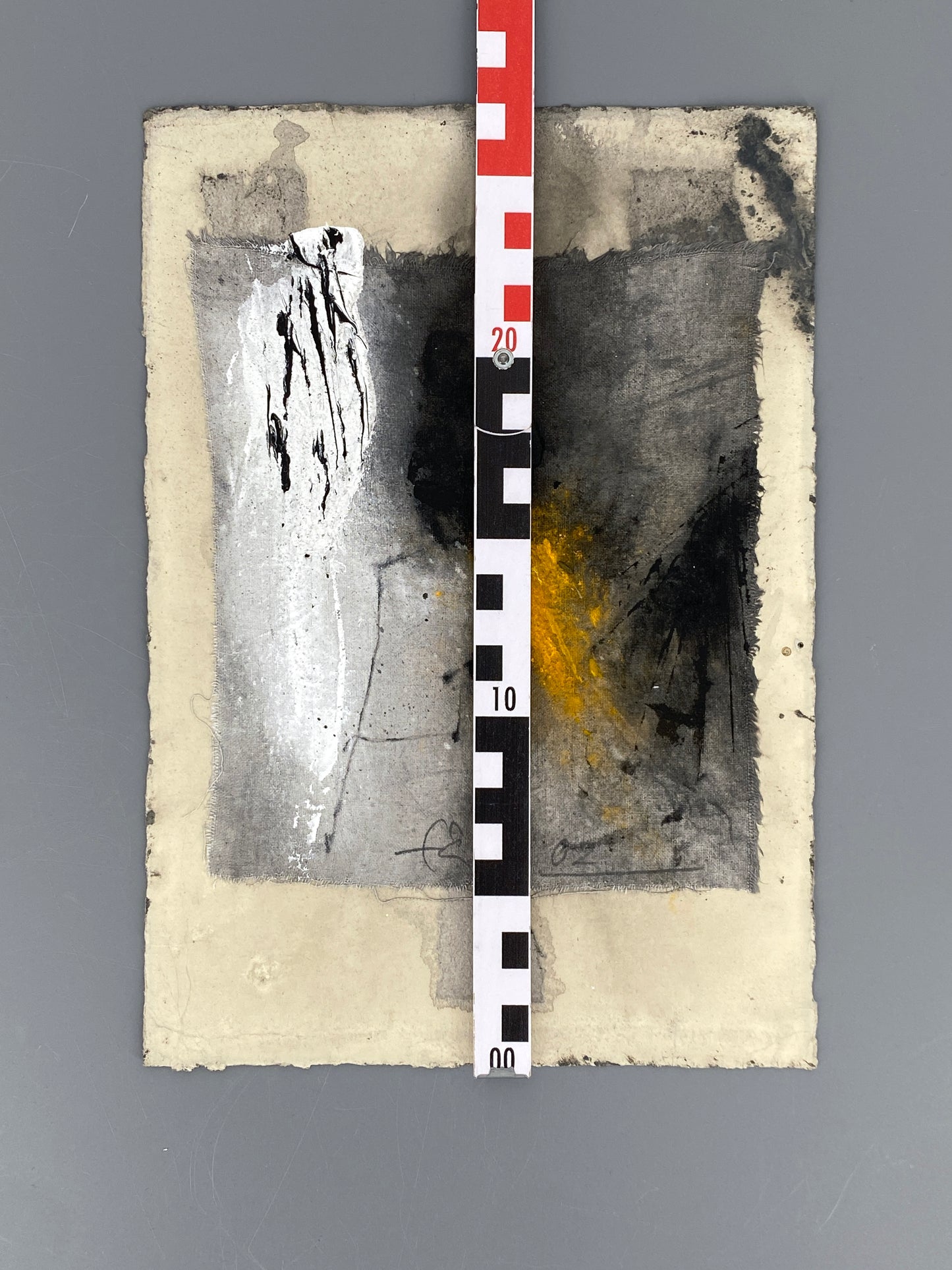 Nonfiguratives Acrylgemälde auf/mit Leinwand, informelle Kunst, Künstler unbekannt, 2002