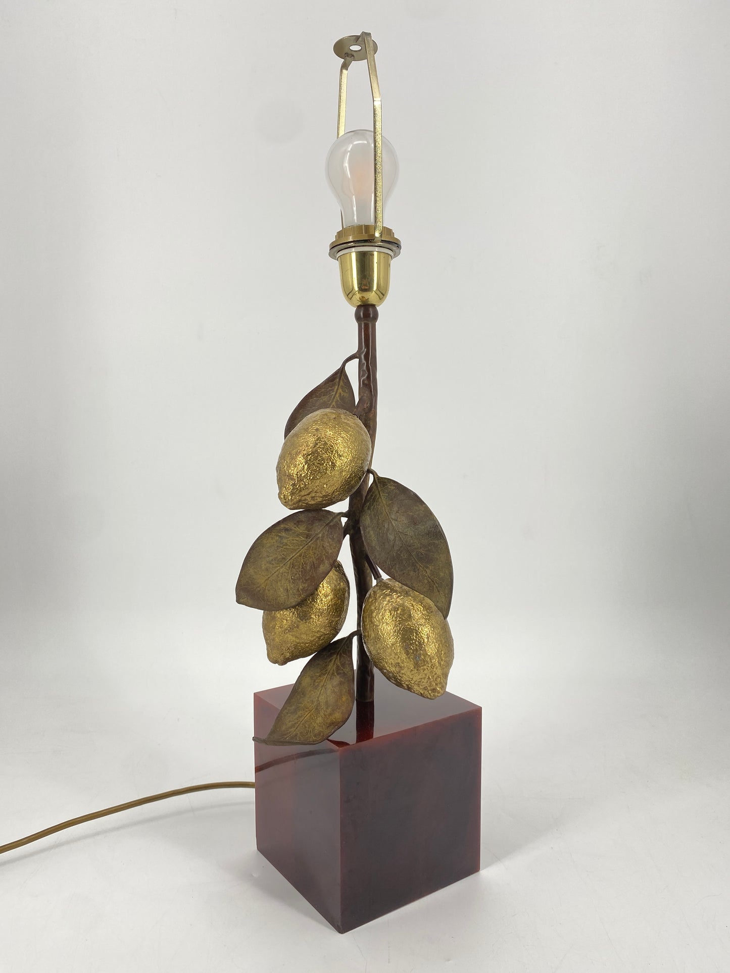 Tischlampe "Zitronen" von Maison Charles, Frankreich, 1970er