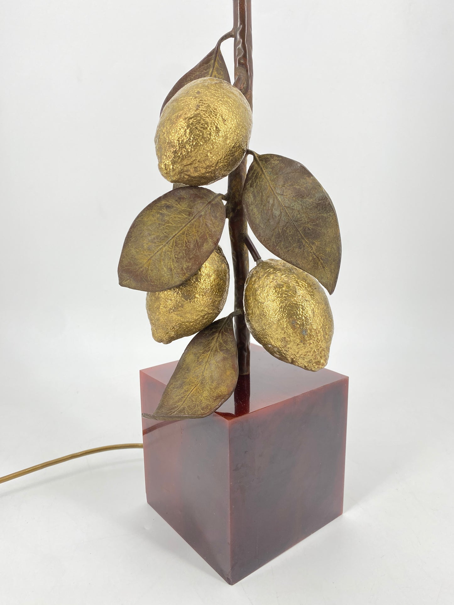 Tischlampe "Zitronen" von Maison Charles, Frankreich, 1970er