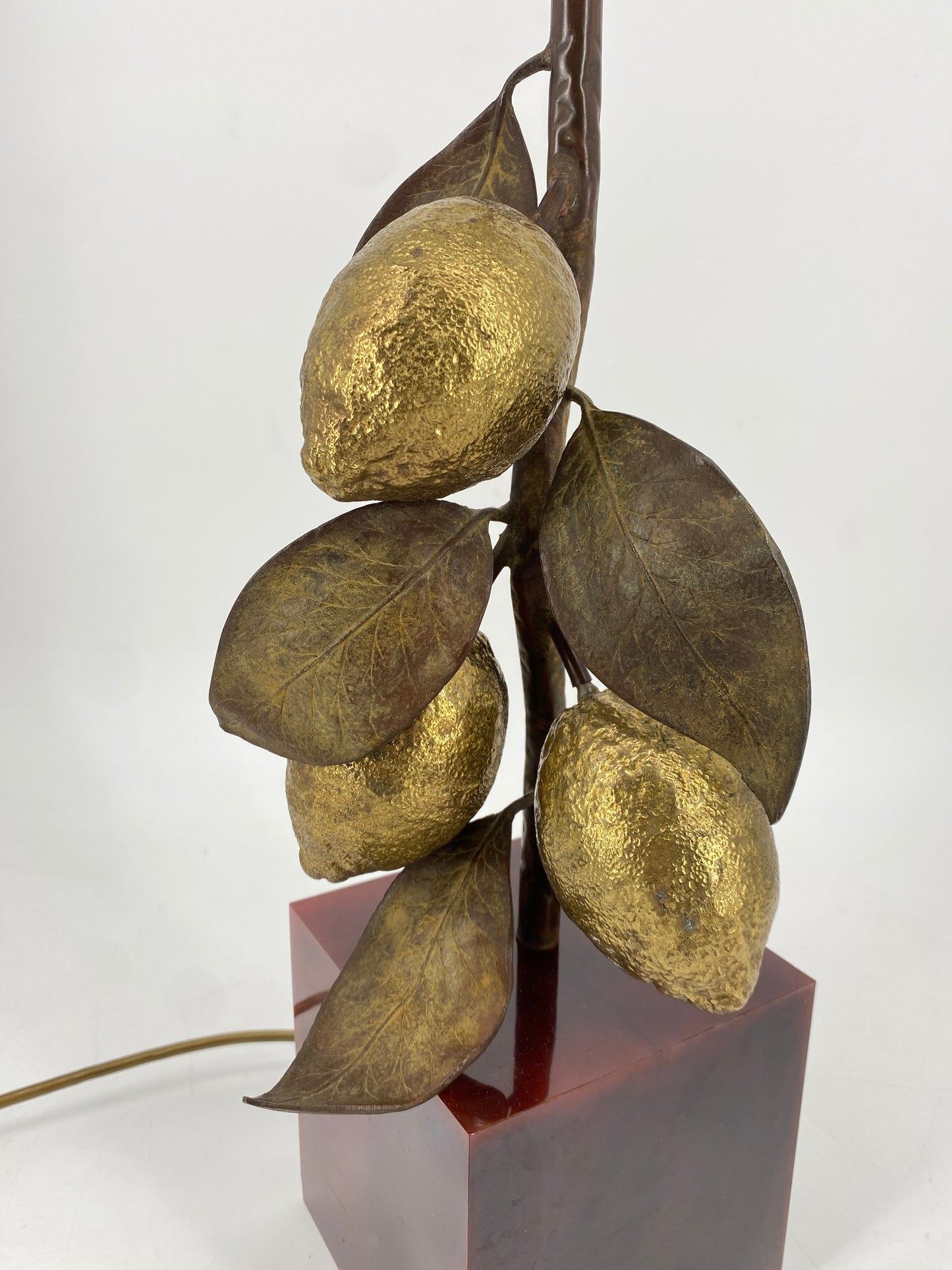 Tischlampe "Zitronen" von Maison Charles, Frankreich, 1970er