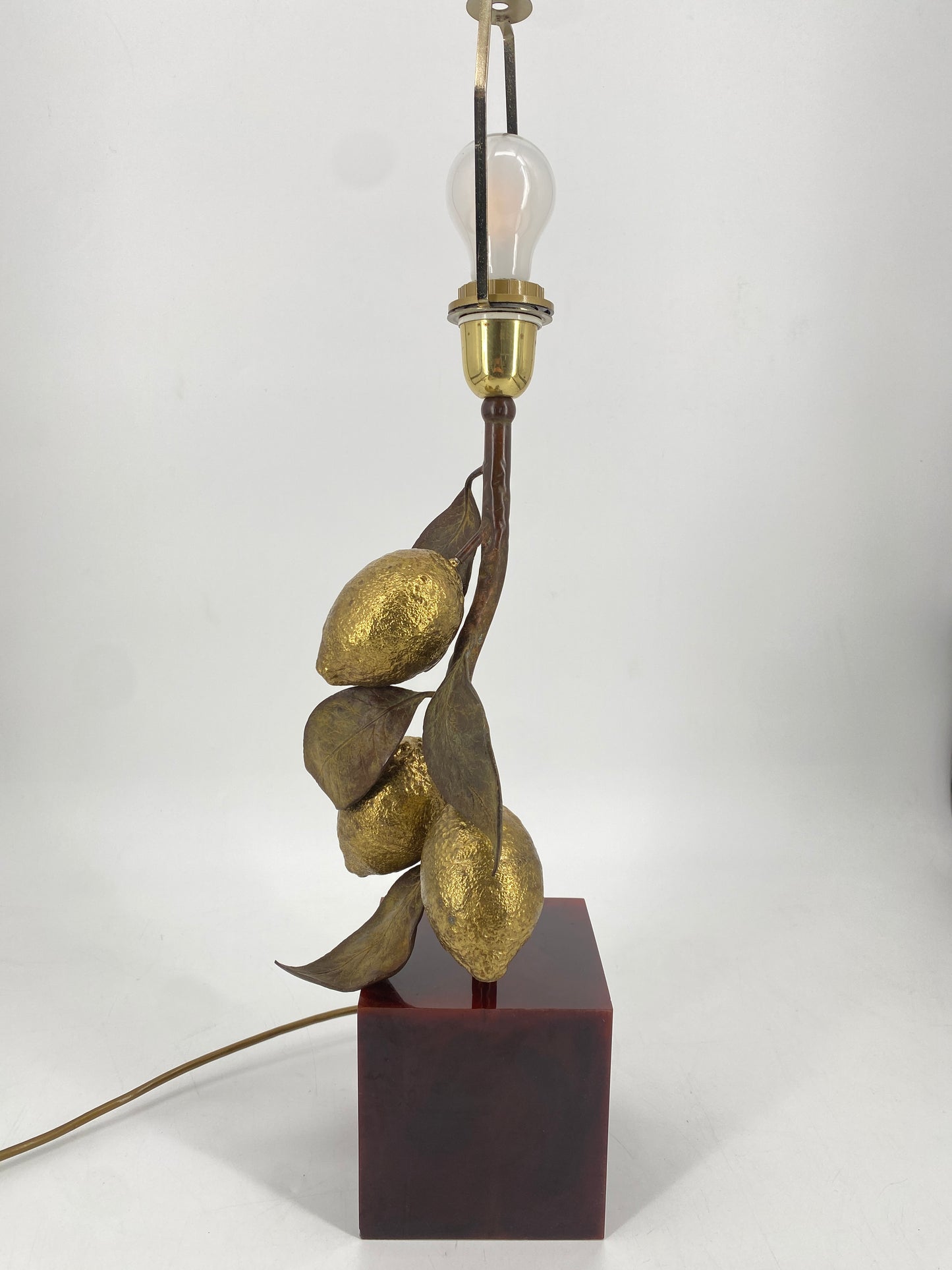 Tischlampe "Zitronen" von Maison Charles, Frankreich, 1970er