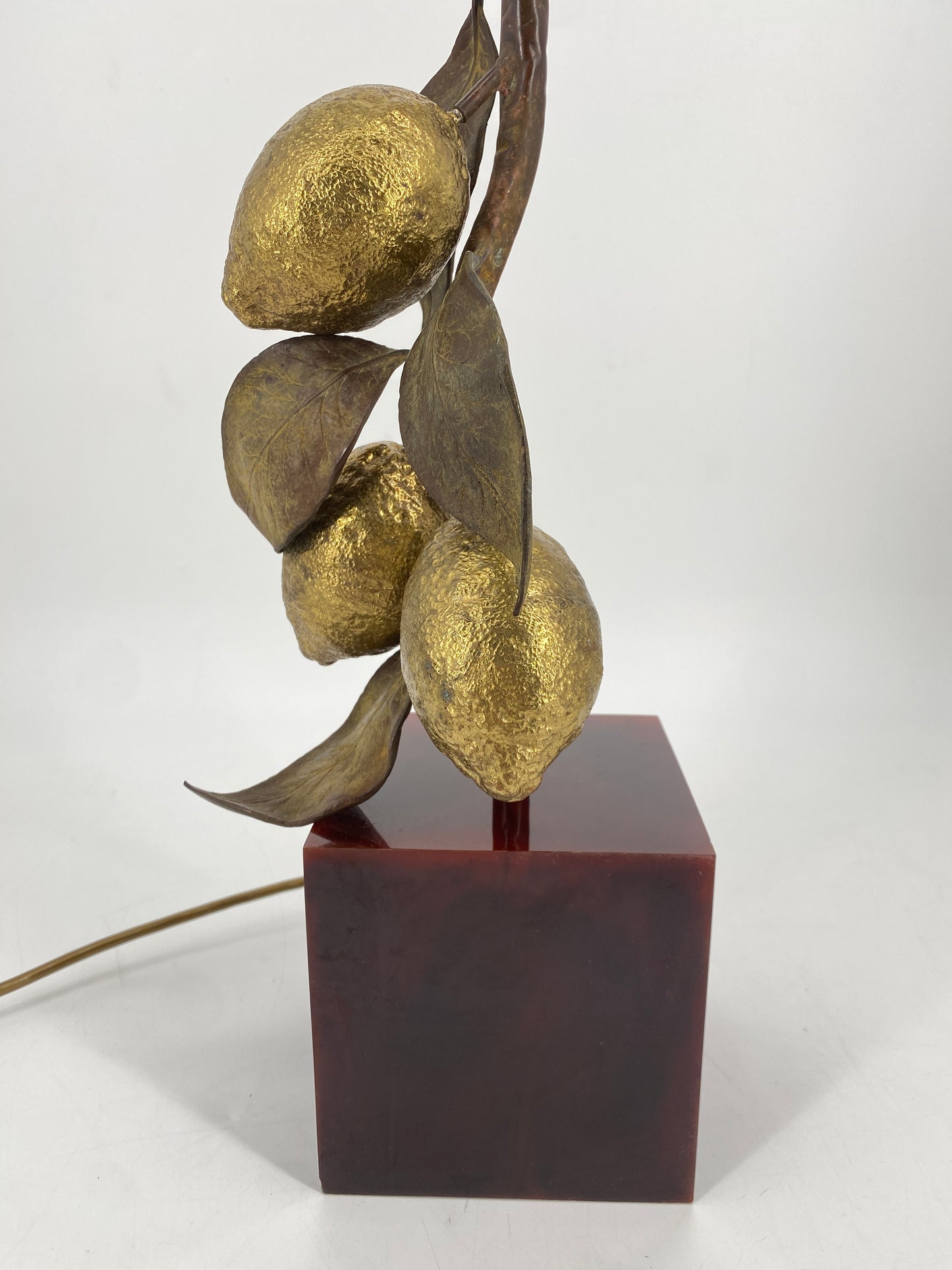 Tischlampe "Zitronen" von Maison Charles, Frankreich, 1970er