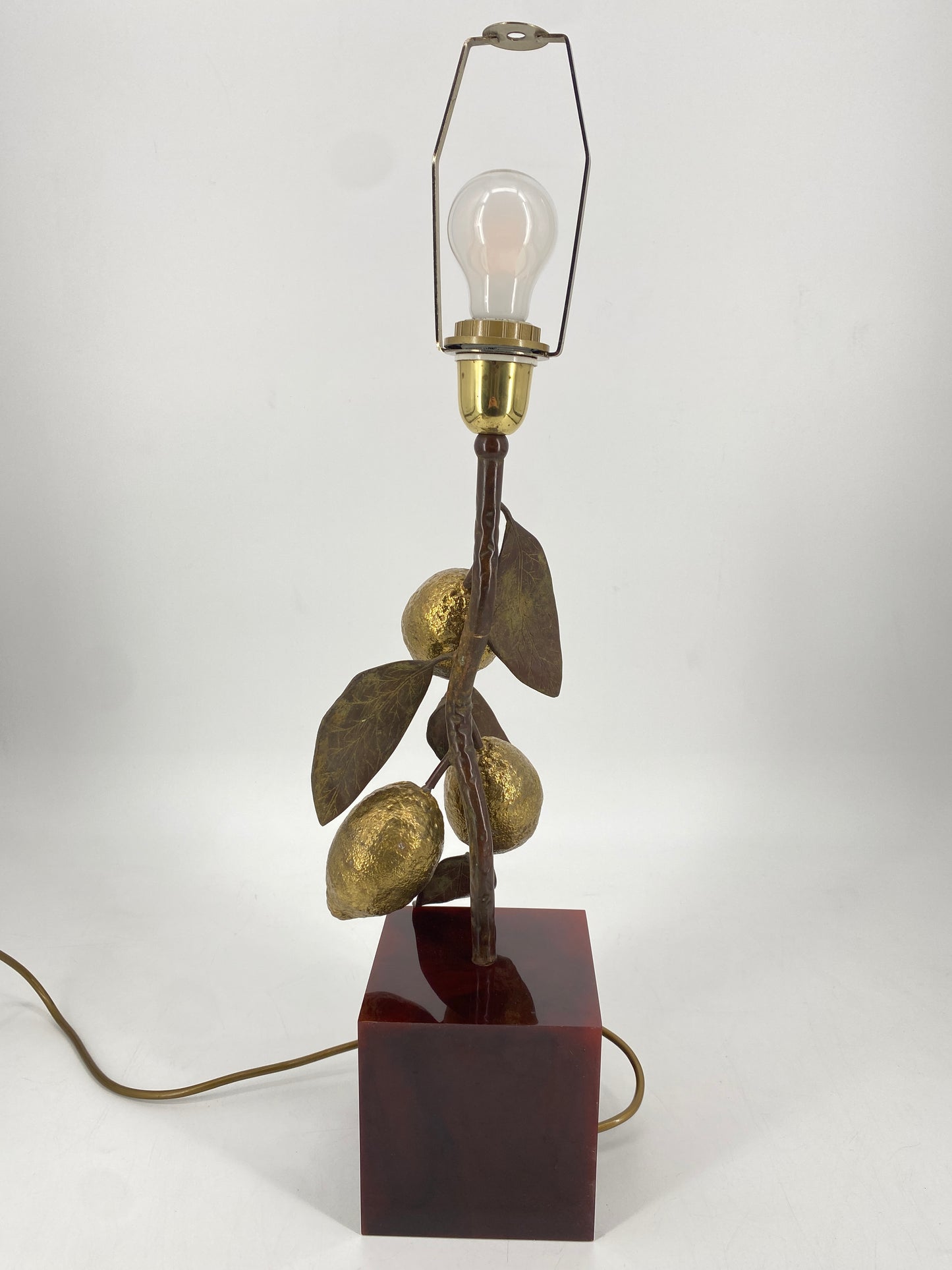 Tischlampe "Zitronen" von Maison Charles, Frankreich, 1970er