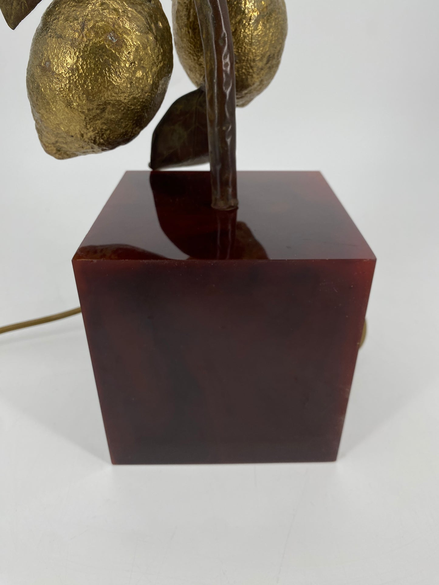 Tischlampe "Zitronen" von Maison Charles, Frankreich, 1970er