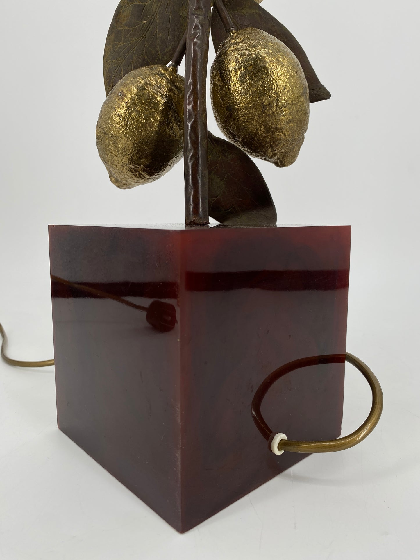 Tischlampe "Zitronen" von Maison Charles, Frankreich, 1970er