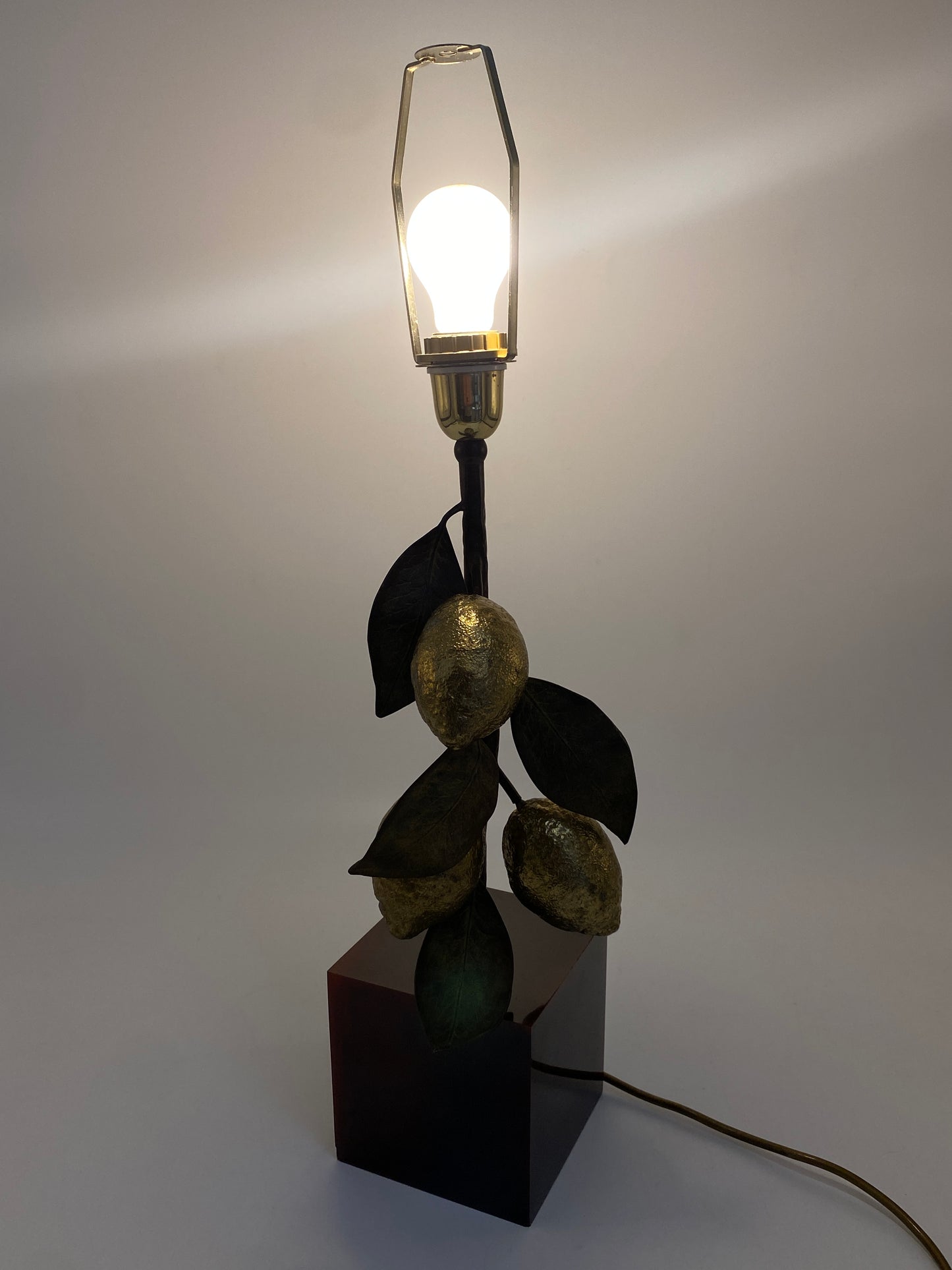 Tischlampe "Zitronen" von Maison Charles, Frankreich, 1970er